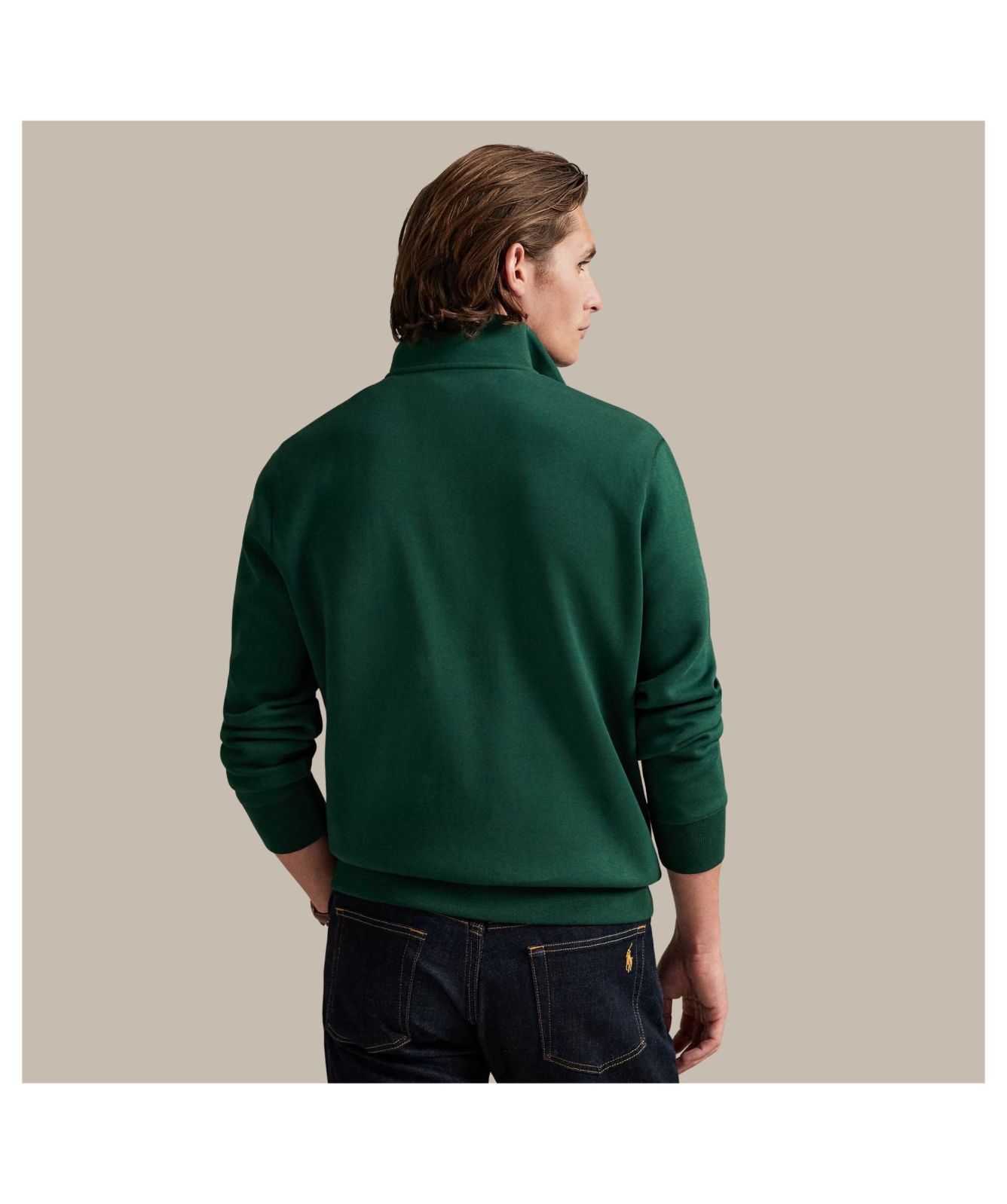 Polo Ralph Lauren Double-Knit Quarter-Zip Pullover | Aviator Navy