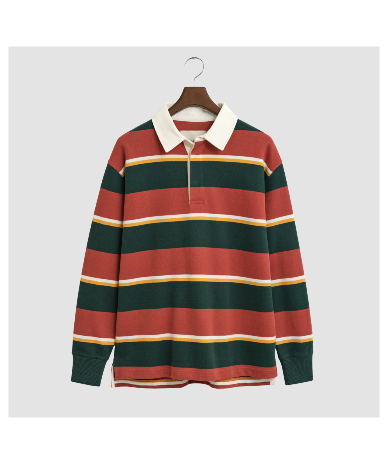 GANT Rugby Shirt | Striped Heavy Rugger | Modern Rust - 2065055-623 GANT Rugby Shirt | Striped Heavy Rugger | Modern Rust - 2065055-623