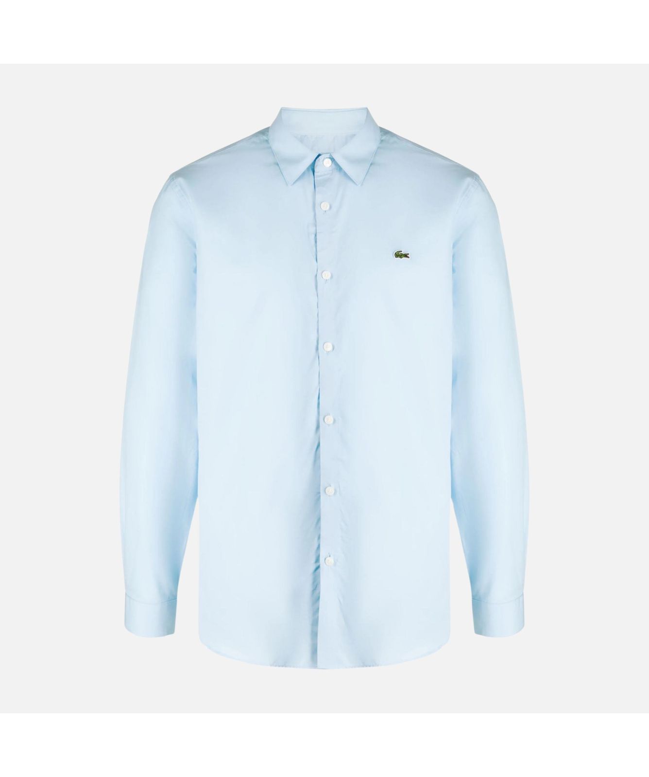 Lacoste Cotton Long Sleeved Slim Fit Shirt | Sky Blue-CH5620 HBP 