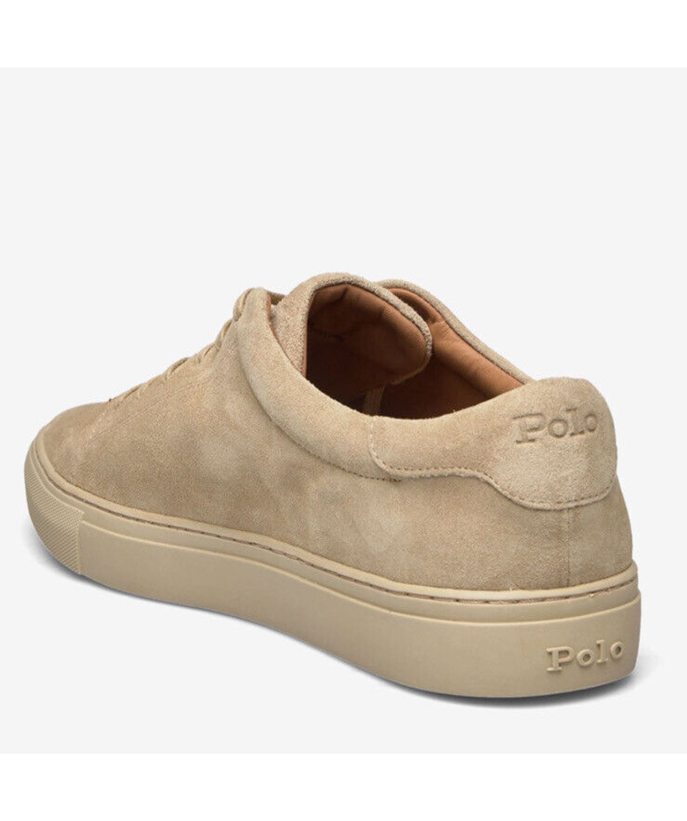 polo ralph lauren Jermain Suede mens Sneaker Beige 816878145001