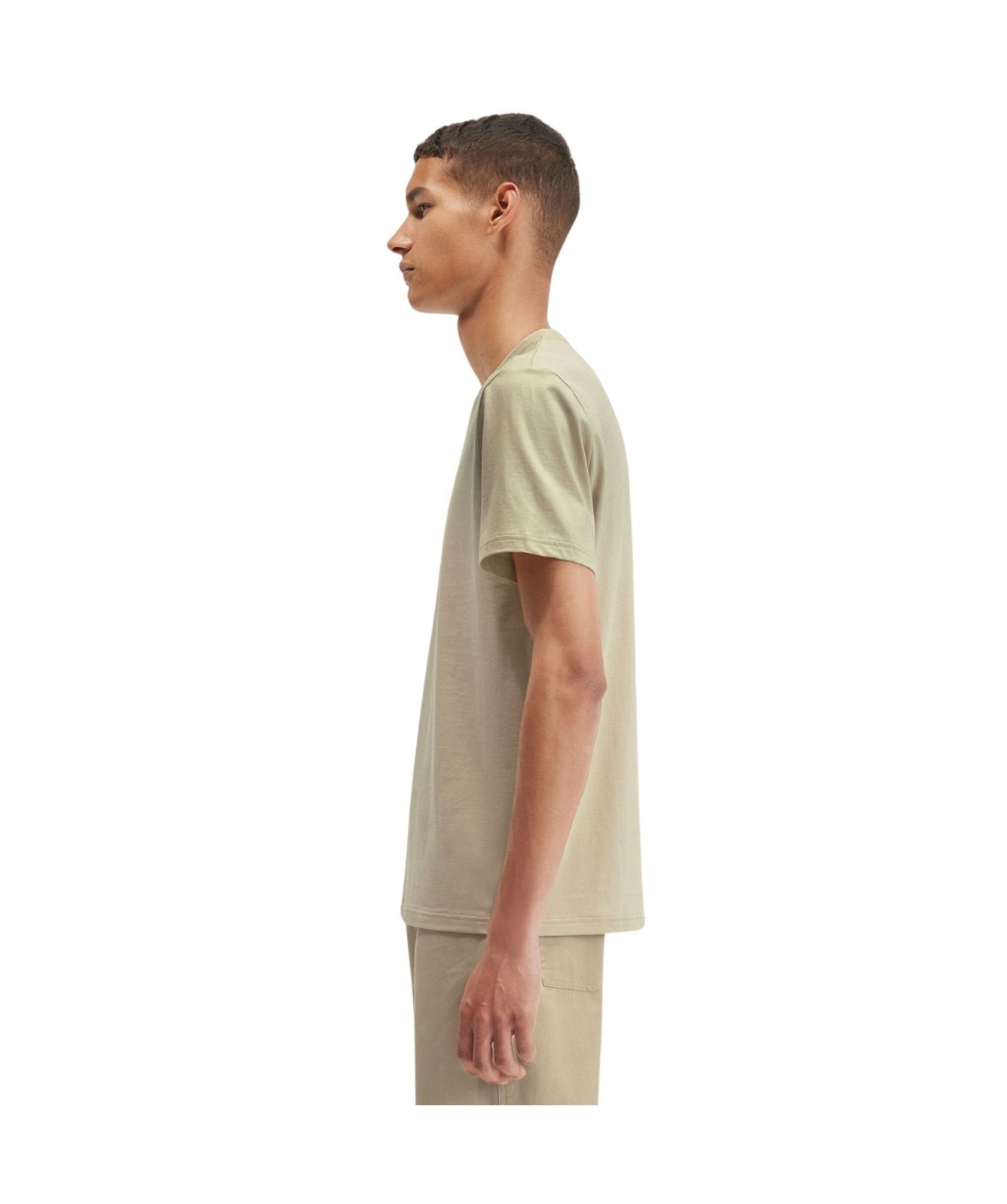 Fred Perry - T-shirt à fines rayures - Beige