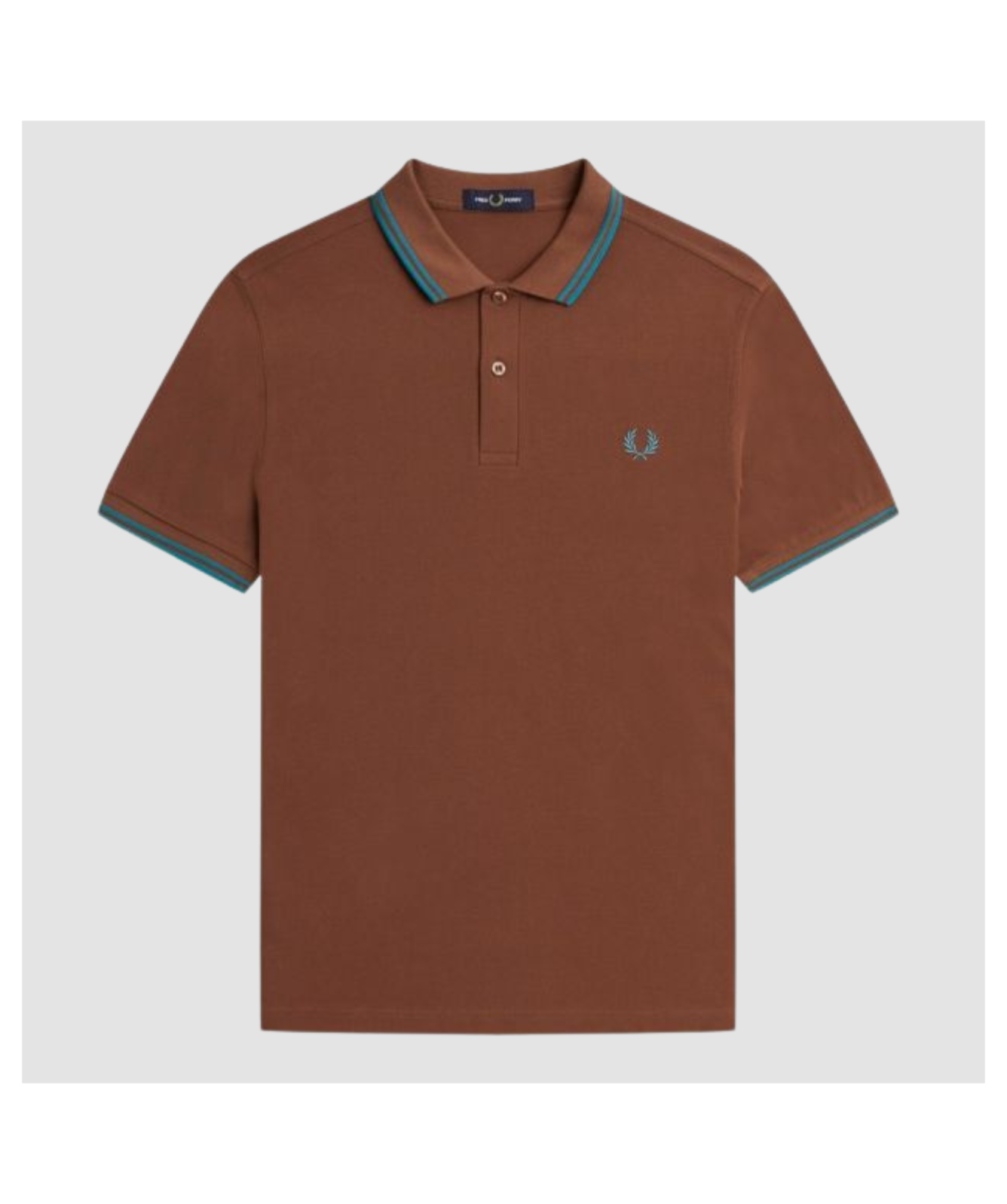 Fred Perry Men's M3600 Twin Tipped Polo Shirt | Brown