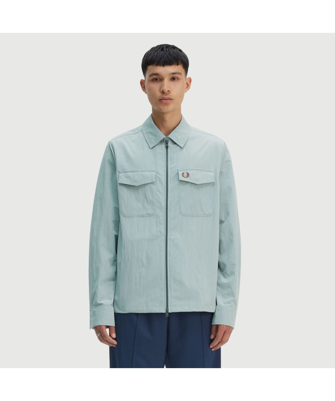 Fred Perry Two-Way Zip Through Pocket Overshirt | Silverblue
