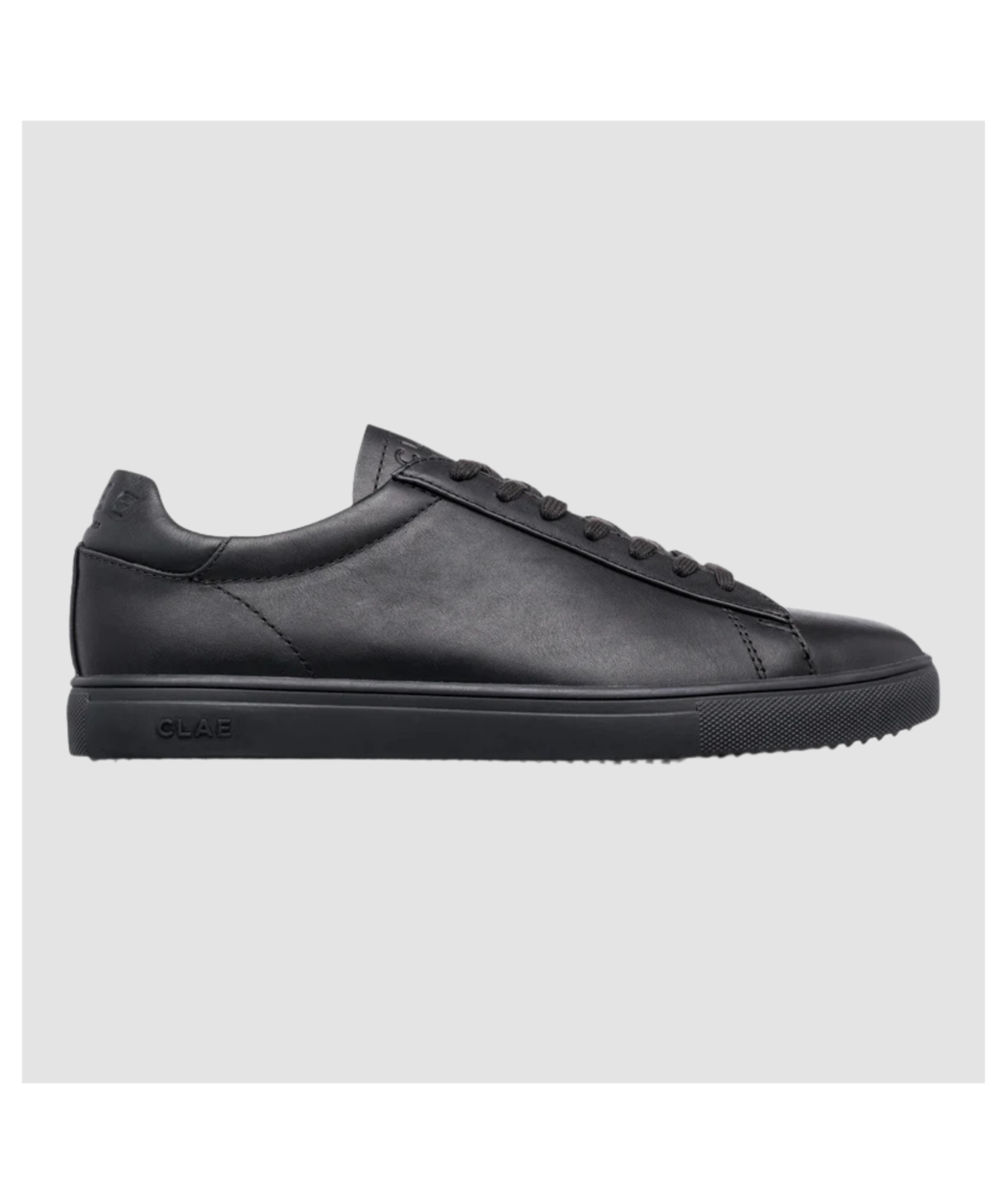 CLAE BRADLEY ESSENTIALS Trainers | Triple Black Leather - CL20CBR05