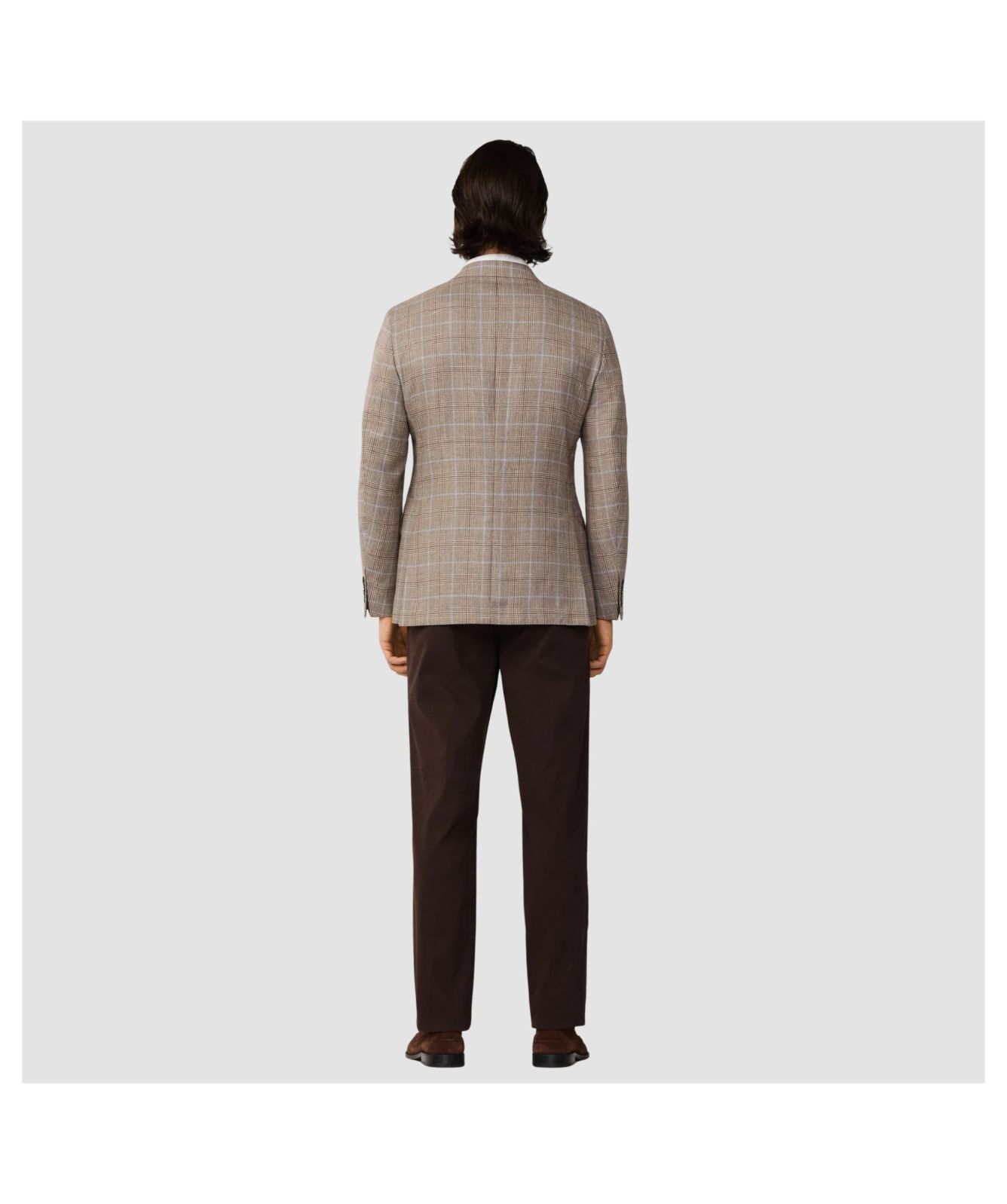 Men's Hackett London Classic Fit Check Blazer - Beige | Kular Fashion
