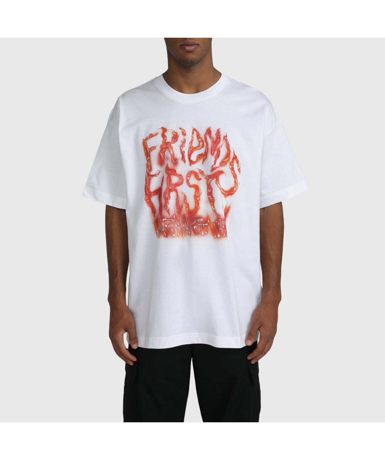 Carhartt WIP Babybrush 'Friends First' T-Shirt White - Main Image