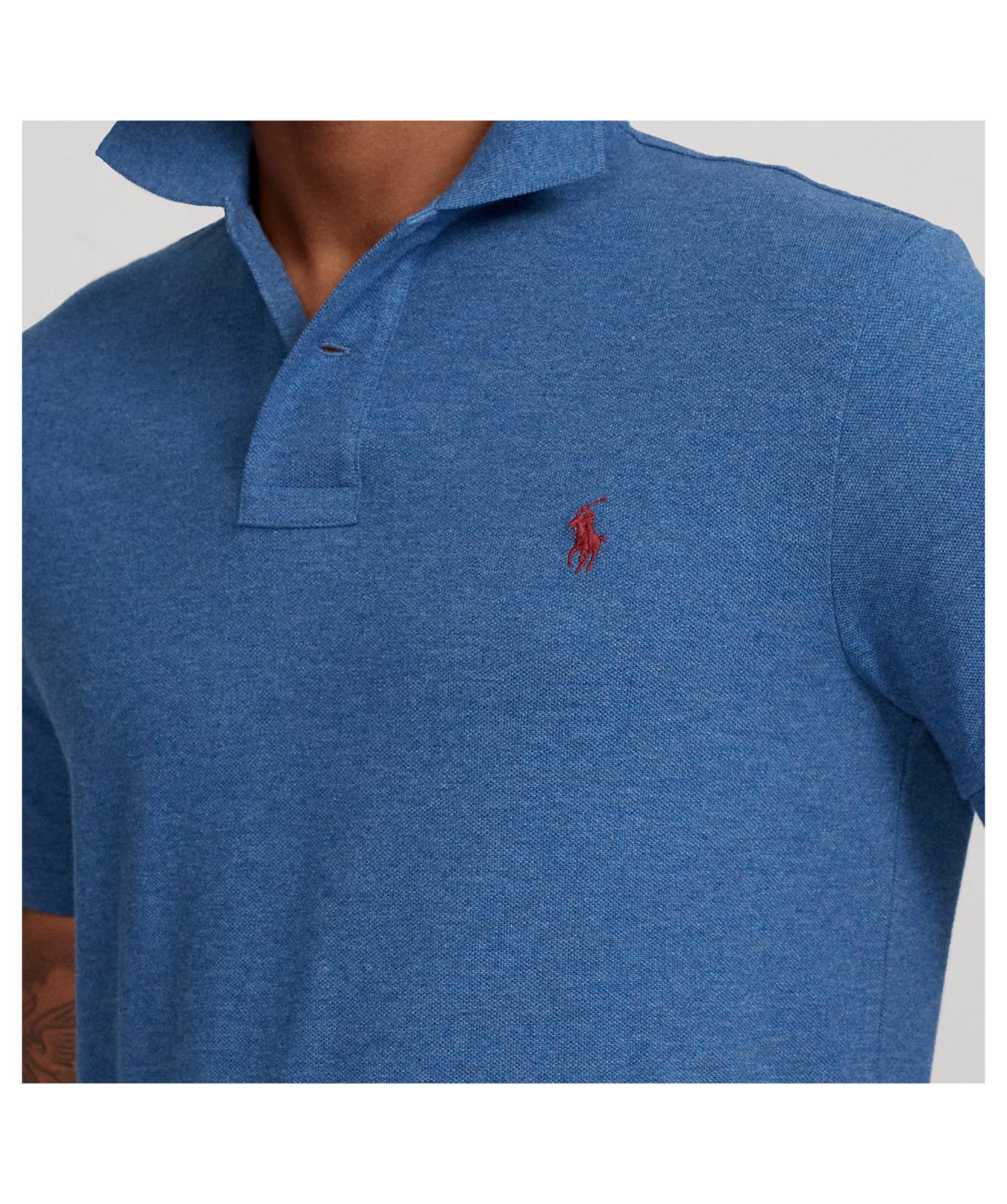 Polo Ralph Lauren Men's Custom Slim Fit Mesh Polo Shirt