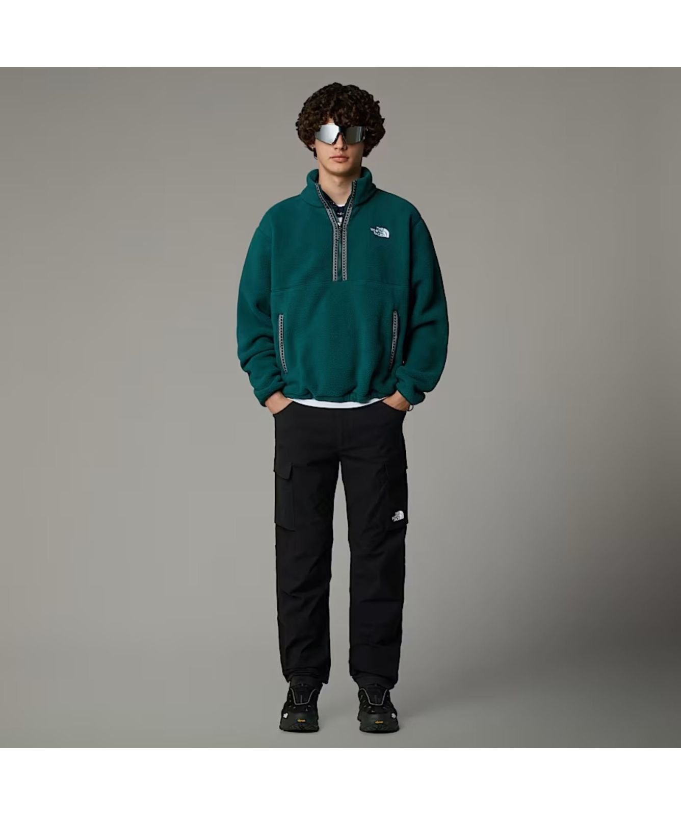 The North Face Plain Fleeski ¼ Zip Pullover Fleece | Deep