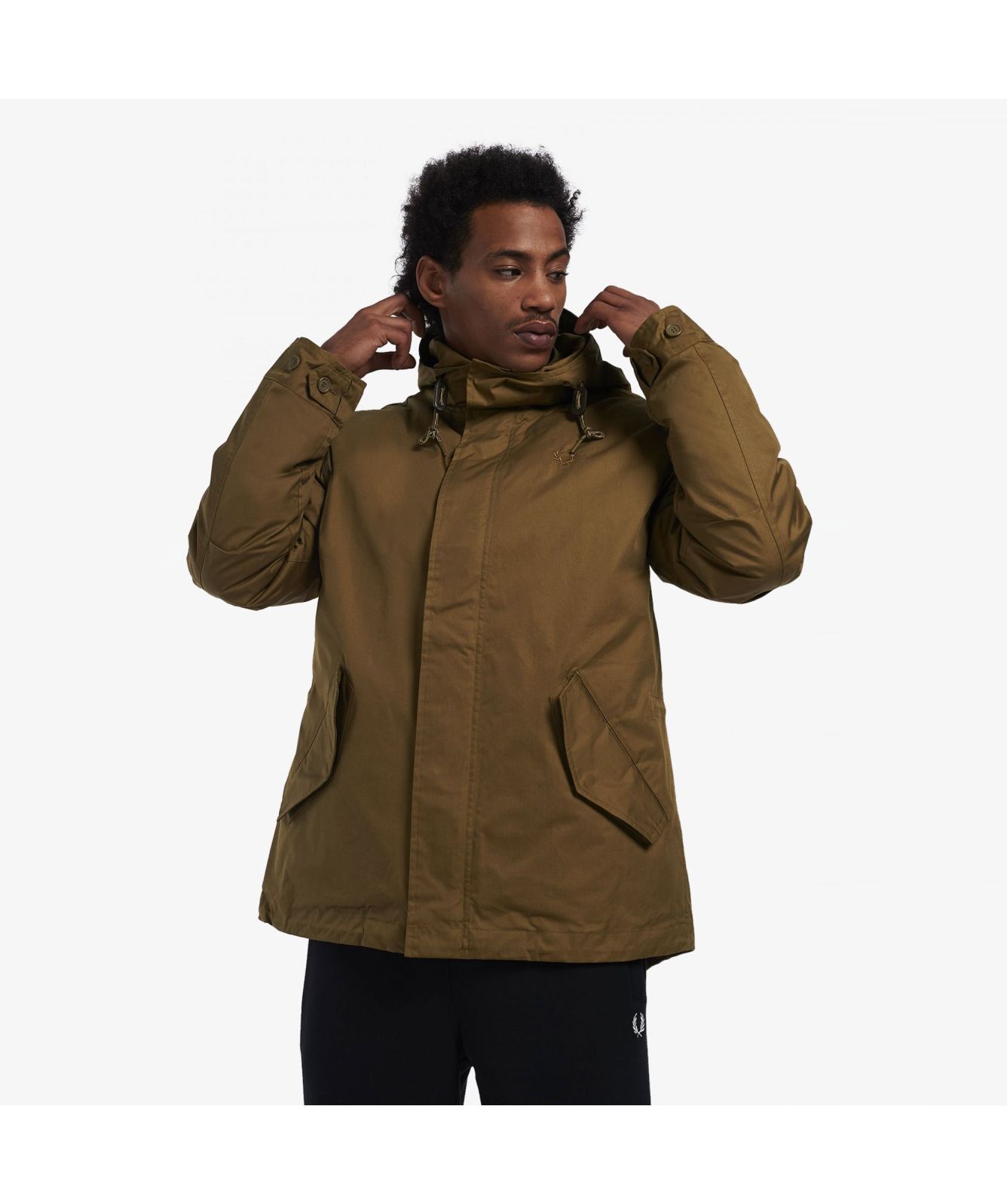 Fred Perry Short Padded Parka | Taupe