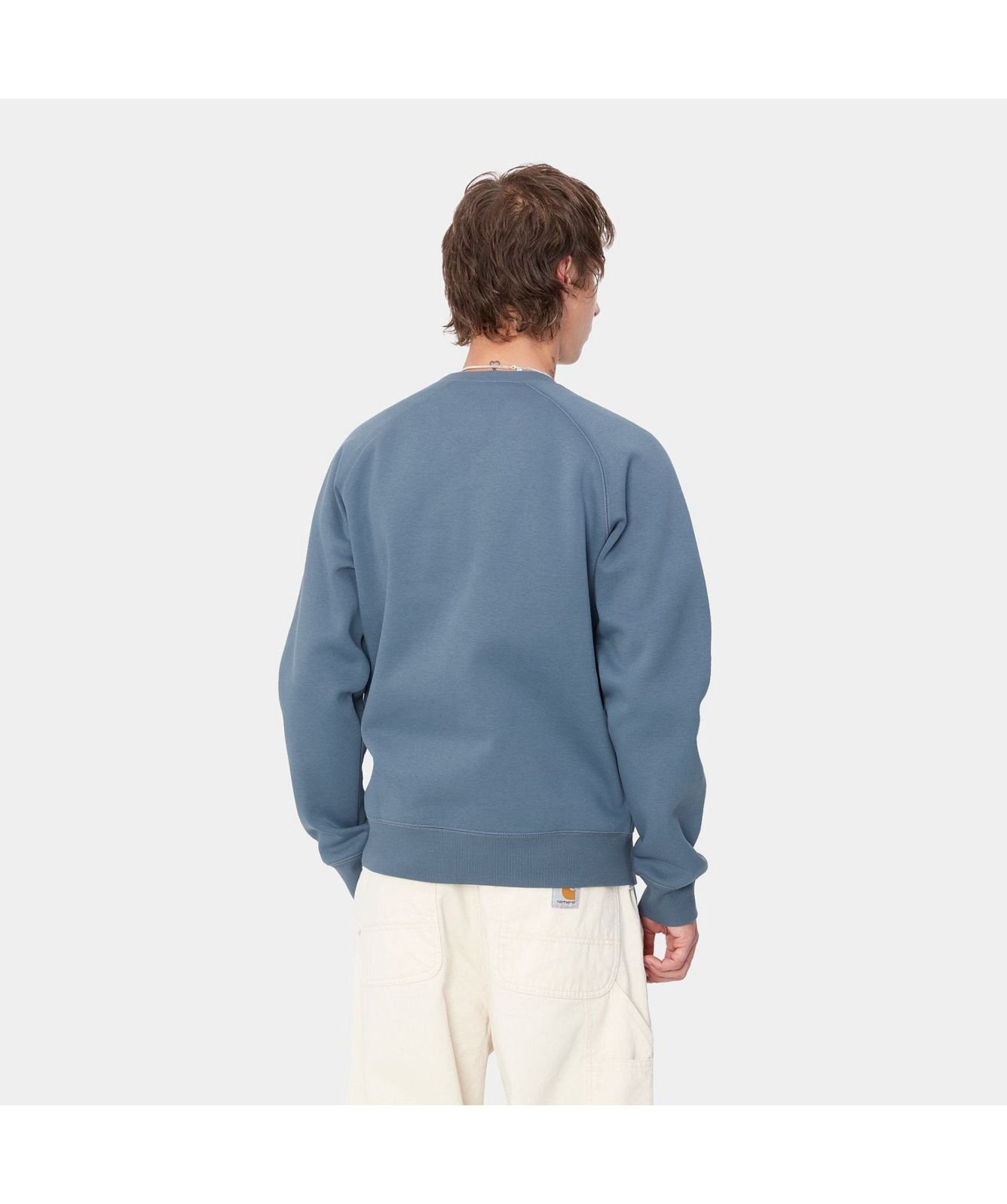 スウェット・トレーナー CARHARTT WIP Cotton sweatshirt with washed out effect Blu Cotton sweatshirt with washed out effect CARHARTT WIP