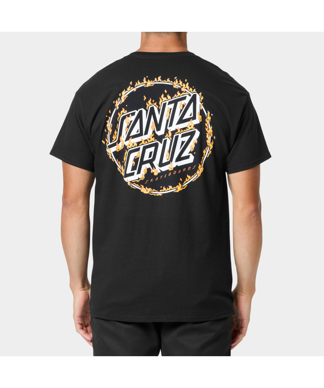 Santa Cruz Burnt Opus Oversized T-Shirt | Black-SCA-TEE-12917