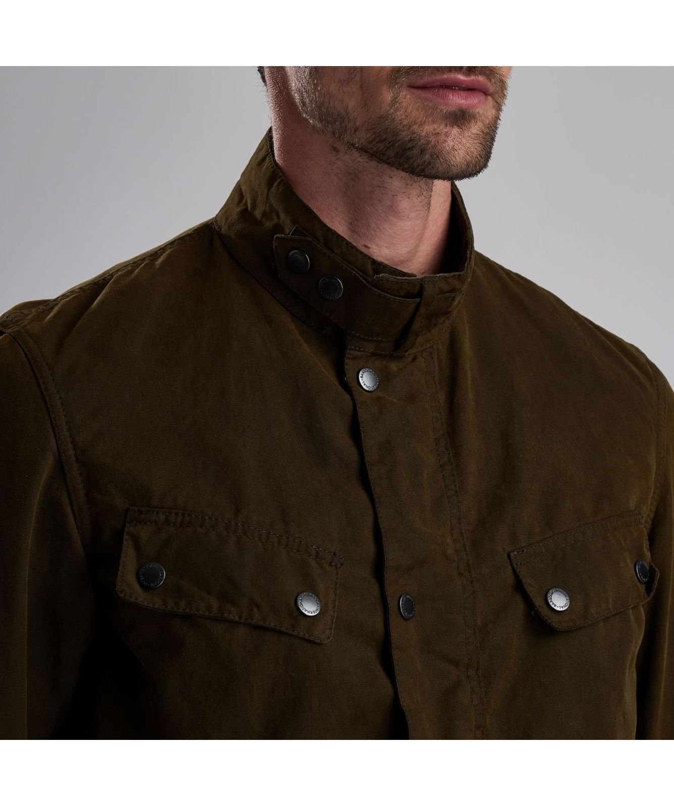 Barbour International Duke Washed Waxed Cotton Jacket