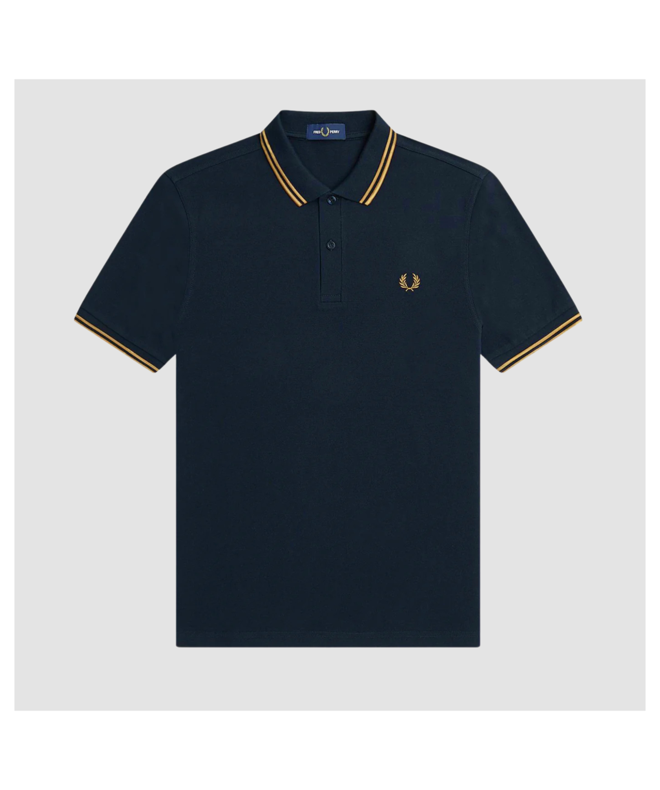 Fred Perry Men's M3600 Twin Tipped Polo Shirt | Brown