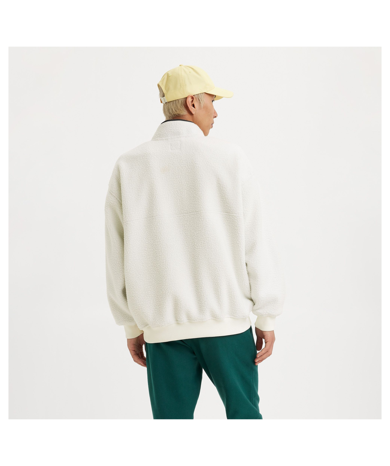 Levi's Men's Shoreline Half Zip Sweatshirt | Cream