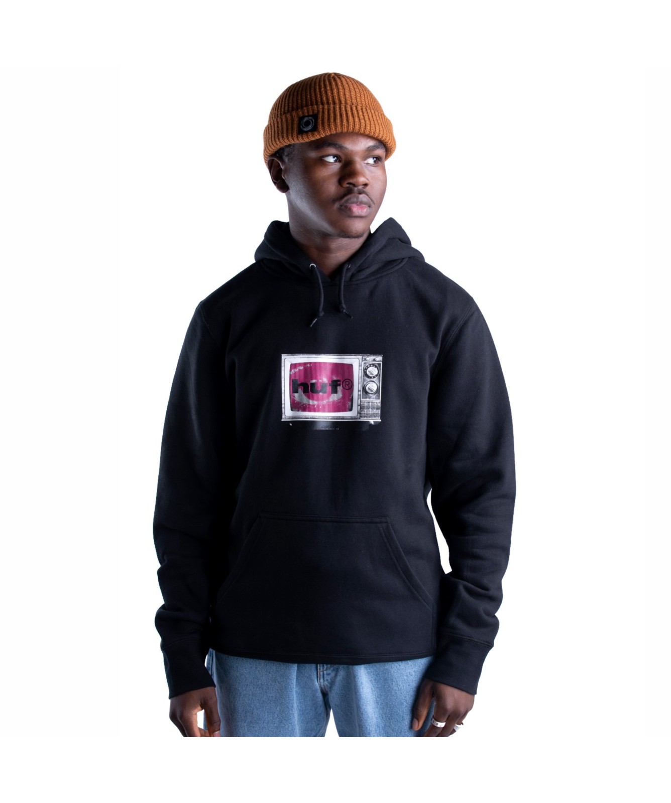 HUF Eye Witness Pullover Hoodie Black PF00398 Kular Fashion