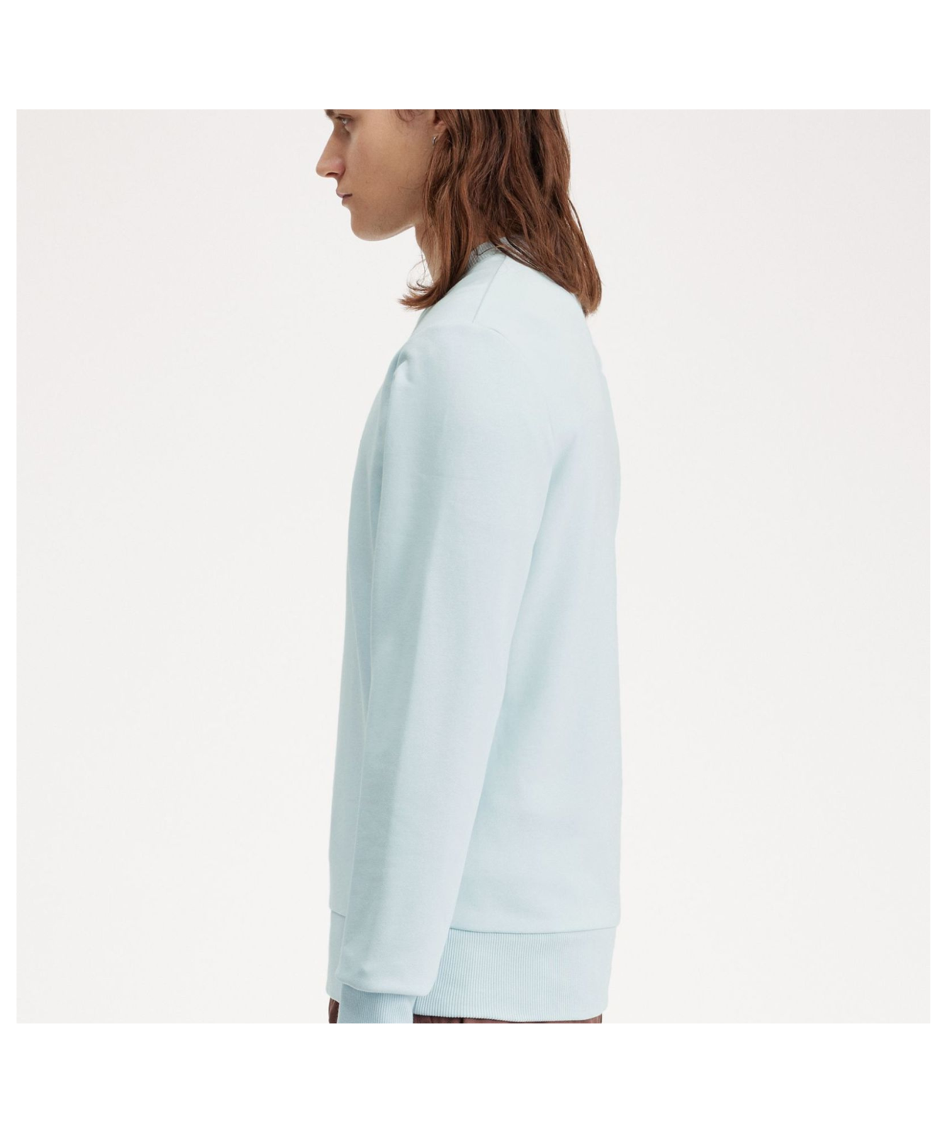 Fred Perry Felpa Uomo Modello M7535 – Colore Ecru/Tennis Blue, Stile Iconico