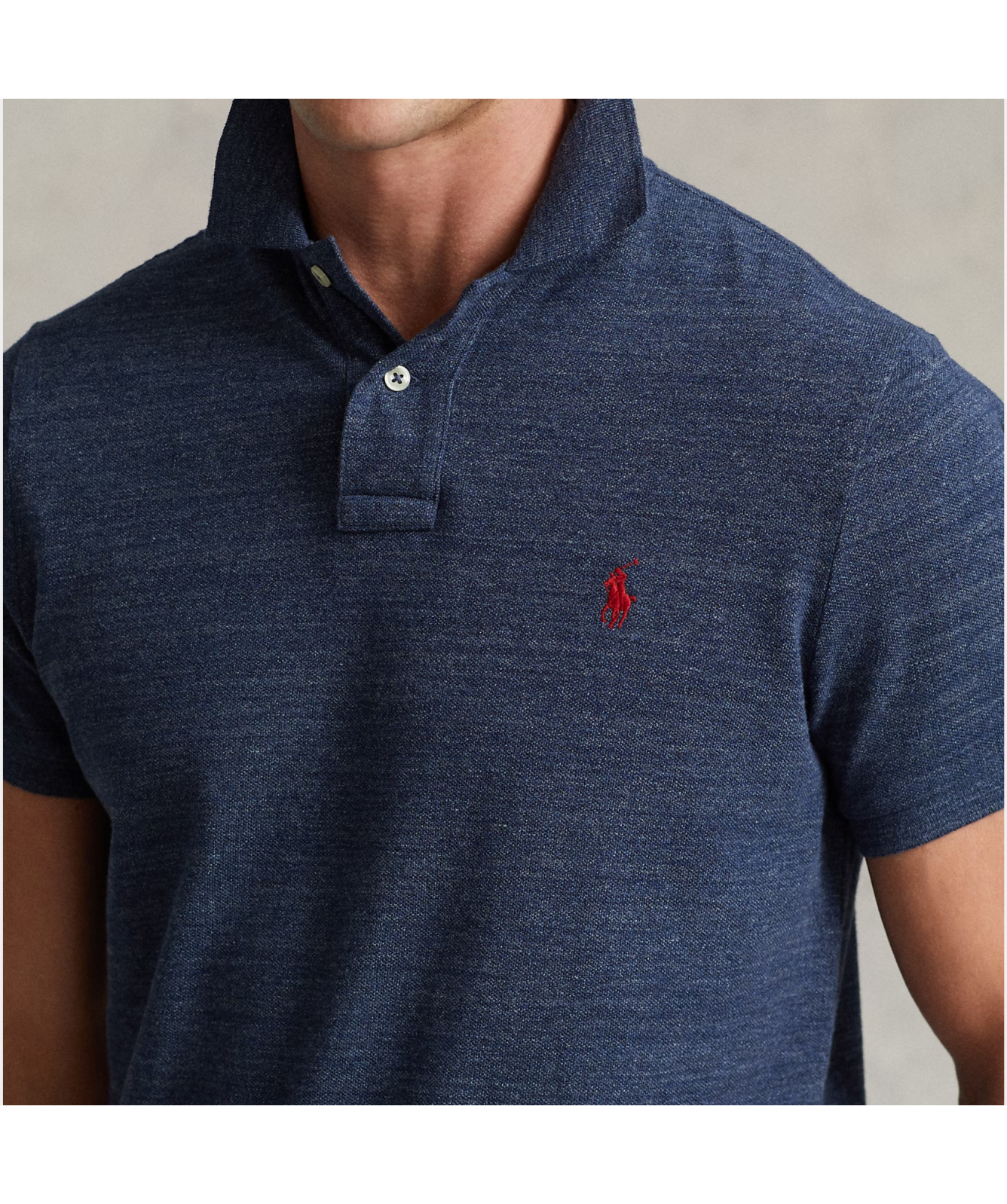 Polo Ralph Lauren Custom Slim Fit Mesh Short Sleeve Polo Shirt