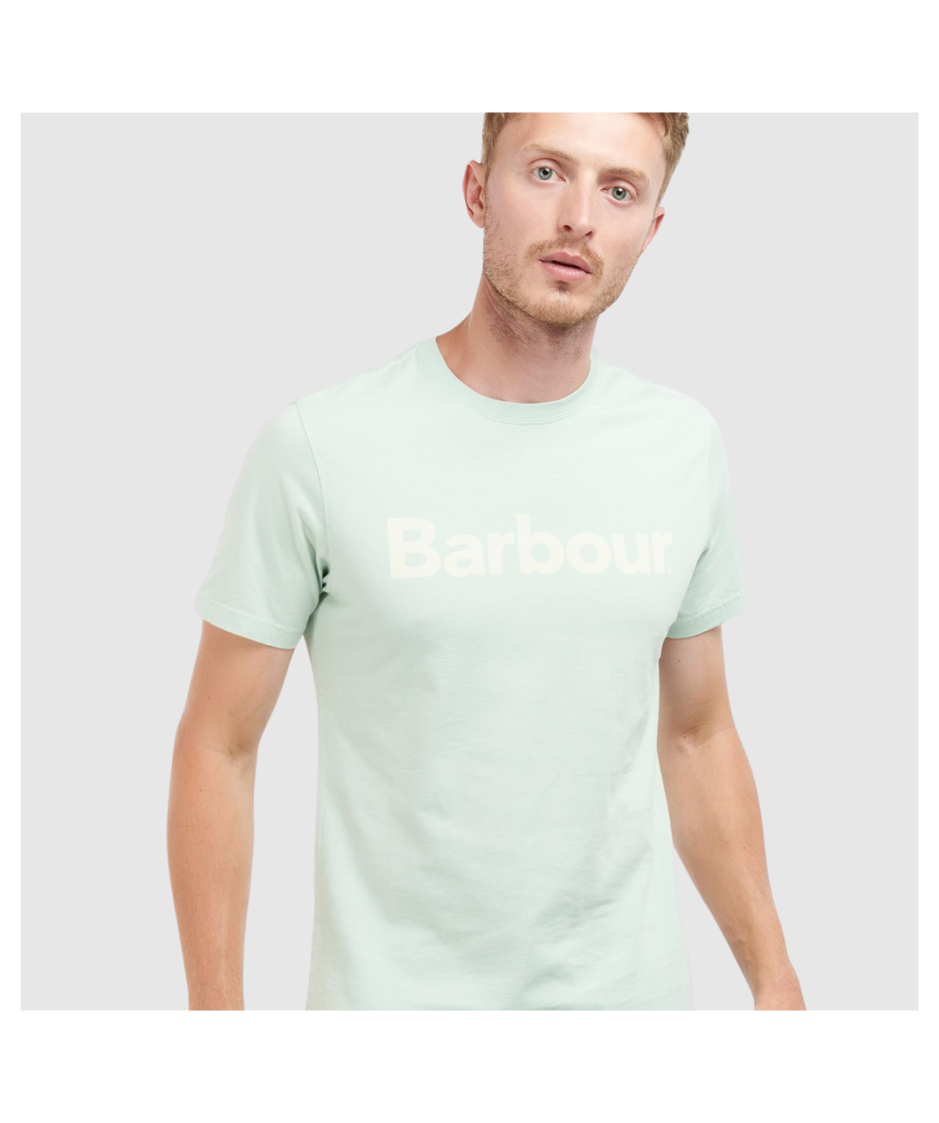 Barbour Men's Logo T-Shirt | Mint or Pink - MTS0531PI15