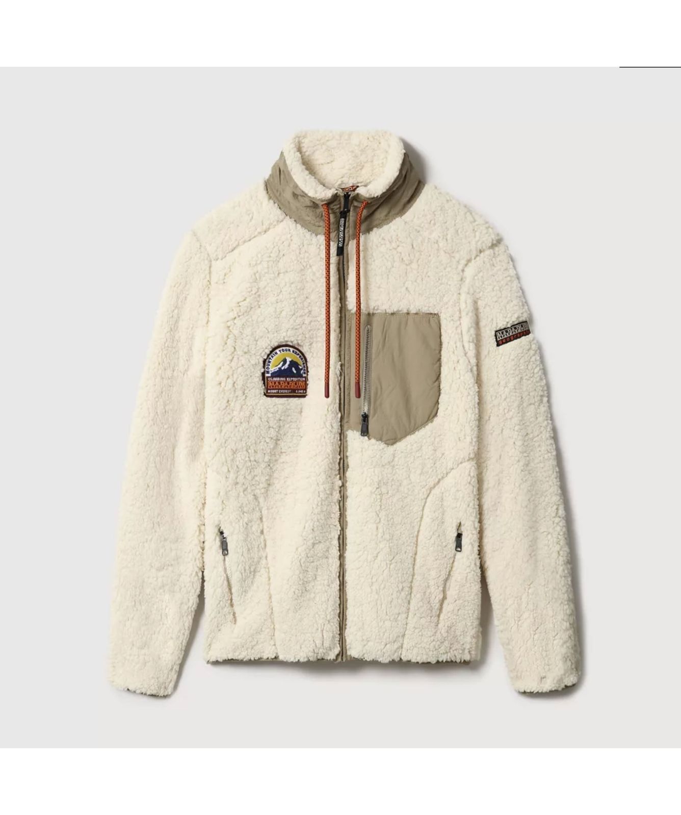 Napapijri Full Zip Fleece Solda Ivory