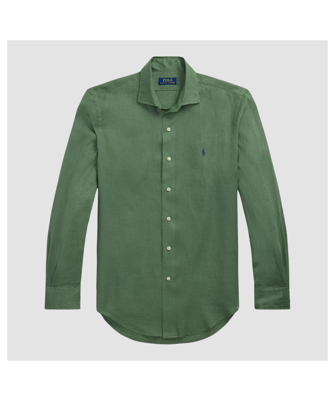 Polo Ralph Lauren Custom Fit Linen Shirt | Channel Blue