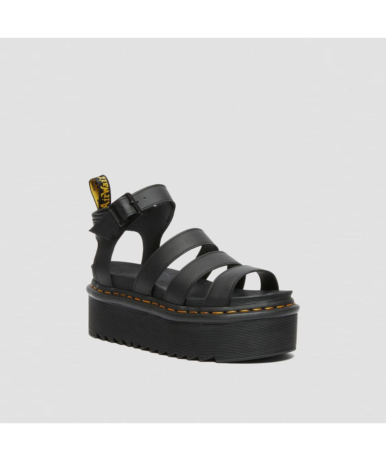 Martens Blaire Quad Hydro Leather Platform Sandals