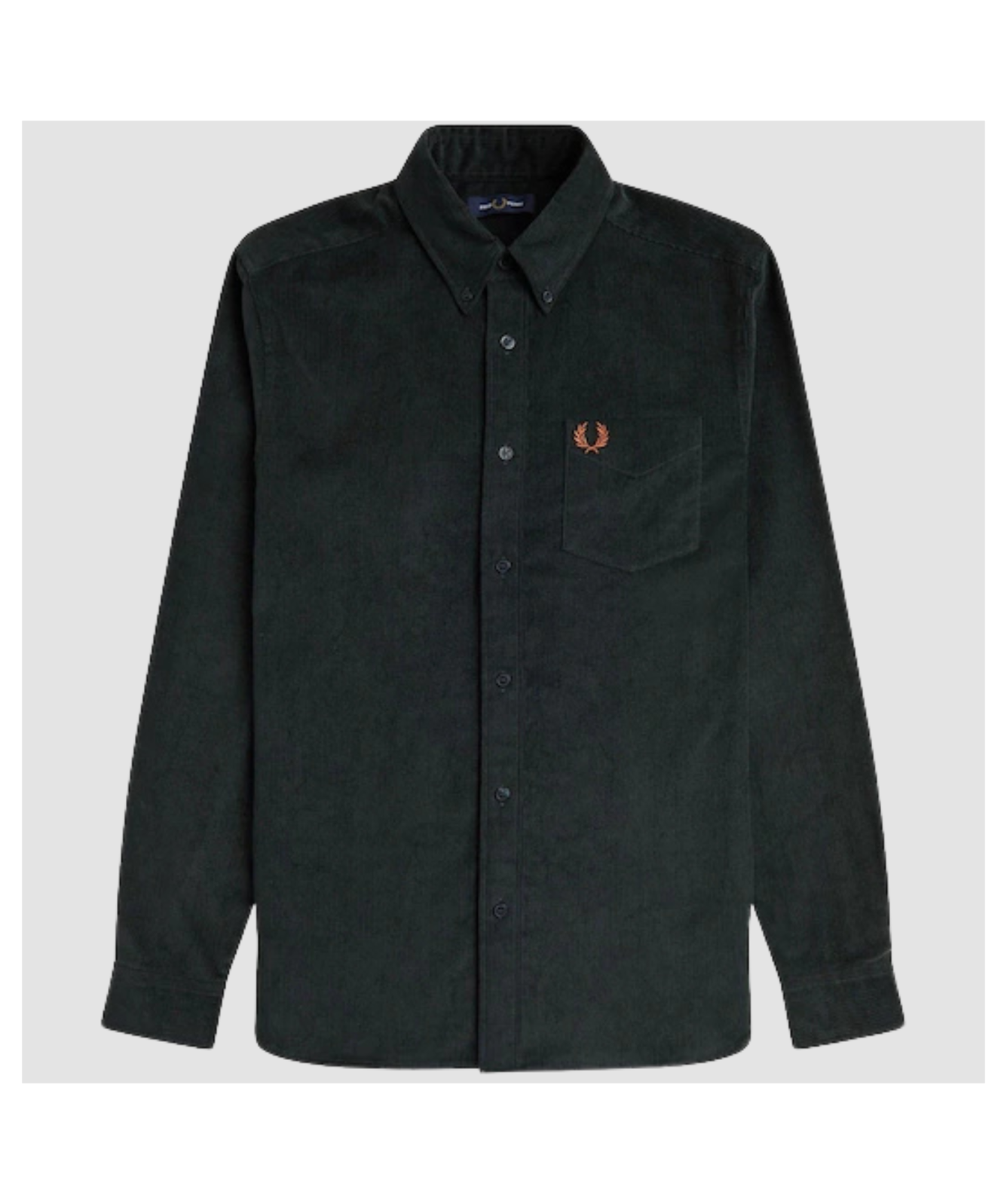 Fred Perry Men's Corduroy Button Down Shirt | Green - M8726-Q20