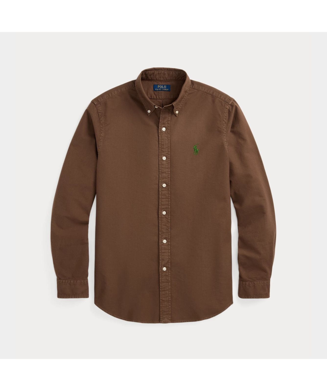 Polo Ralph Lauren Button Down Custom Fit Cotton Shirt Green