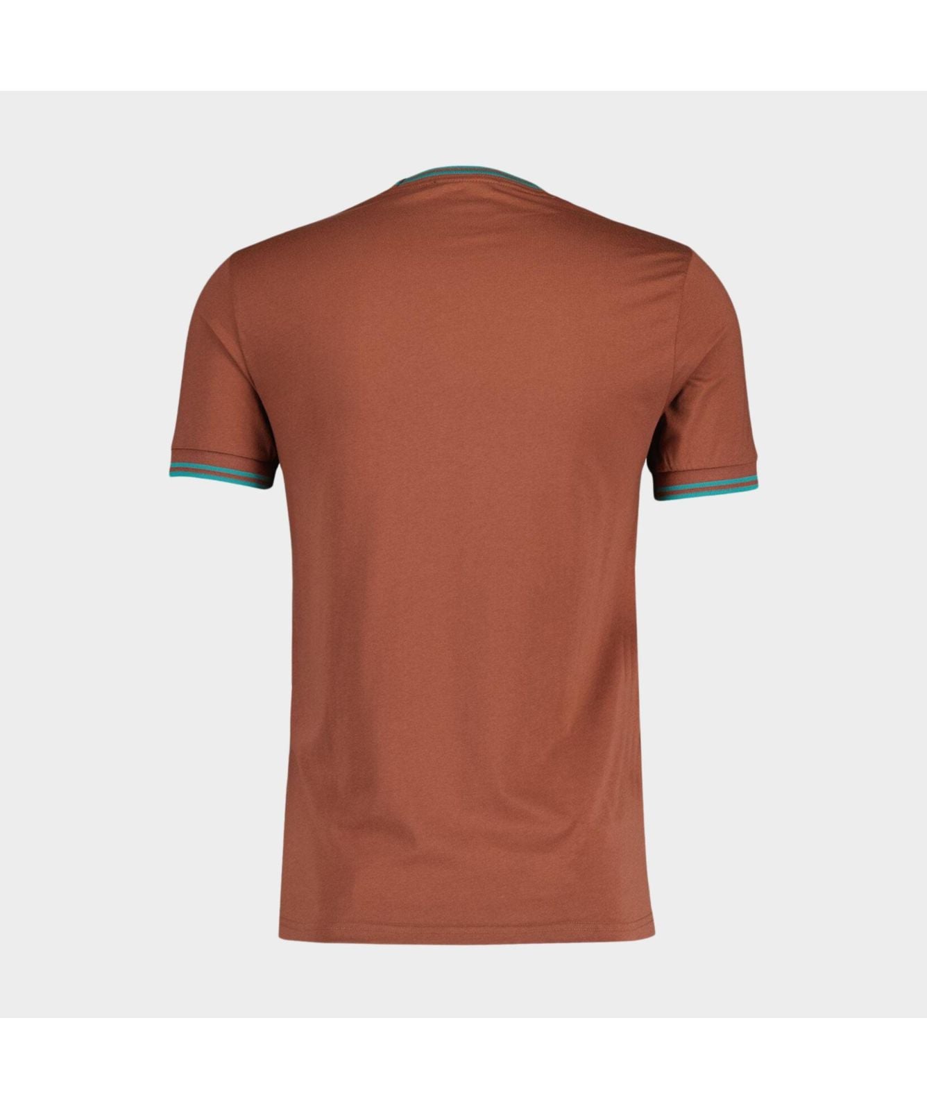 Fred Perry Twin Tipped Crew Neck T-Shirt | Brown-M1588-S54, Pink