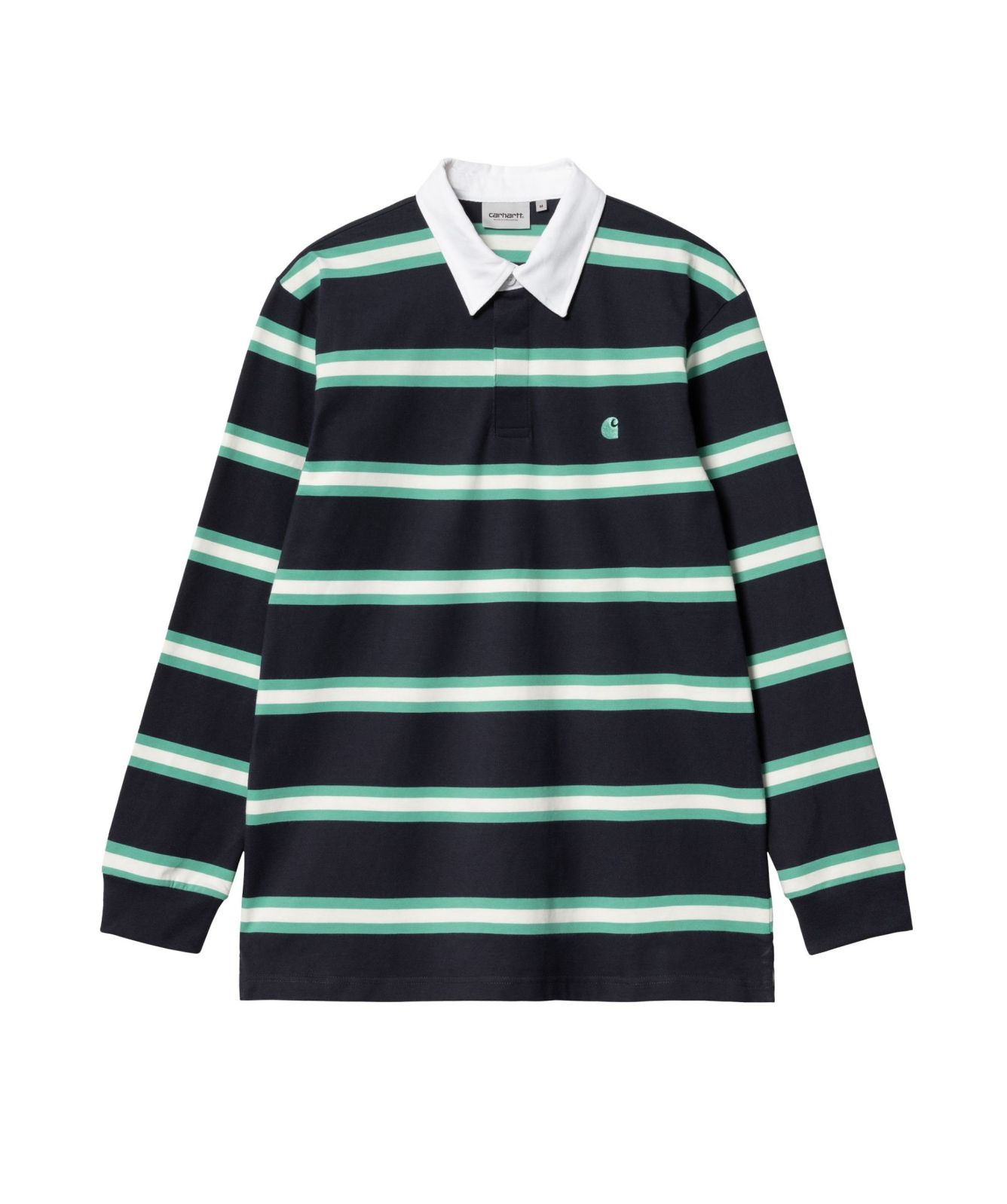 Carhartt WIP Long Sleeve Tork Stripe Rugby Shirt | Navy-I031486 