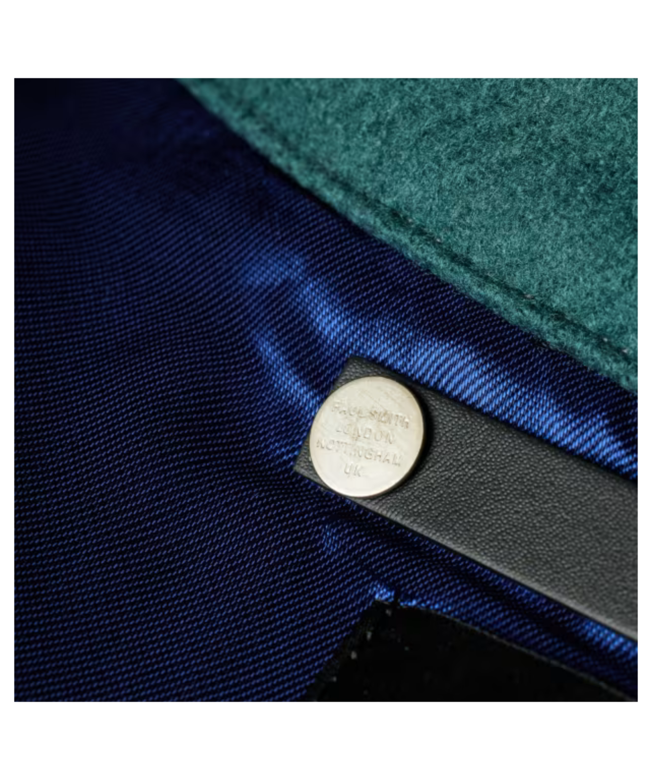 Paul Smith Jacquard Check Wool Zip Jacket | Teal - M2R-669Z-T22492
