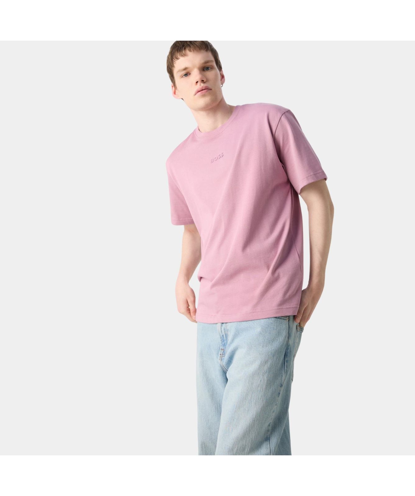Boss Tee 10 Crew Neck T-Shirt in blue-50519368-498-pink-531