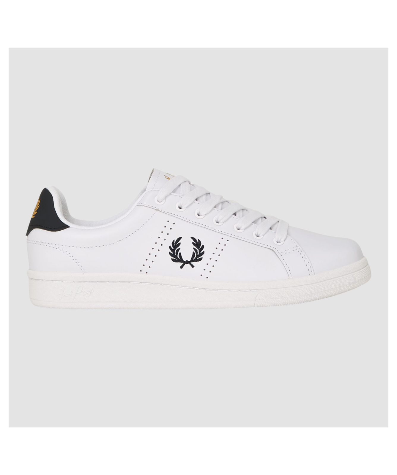 Fred Perry B721 Trainer - White/Navy | Kular Fashion