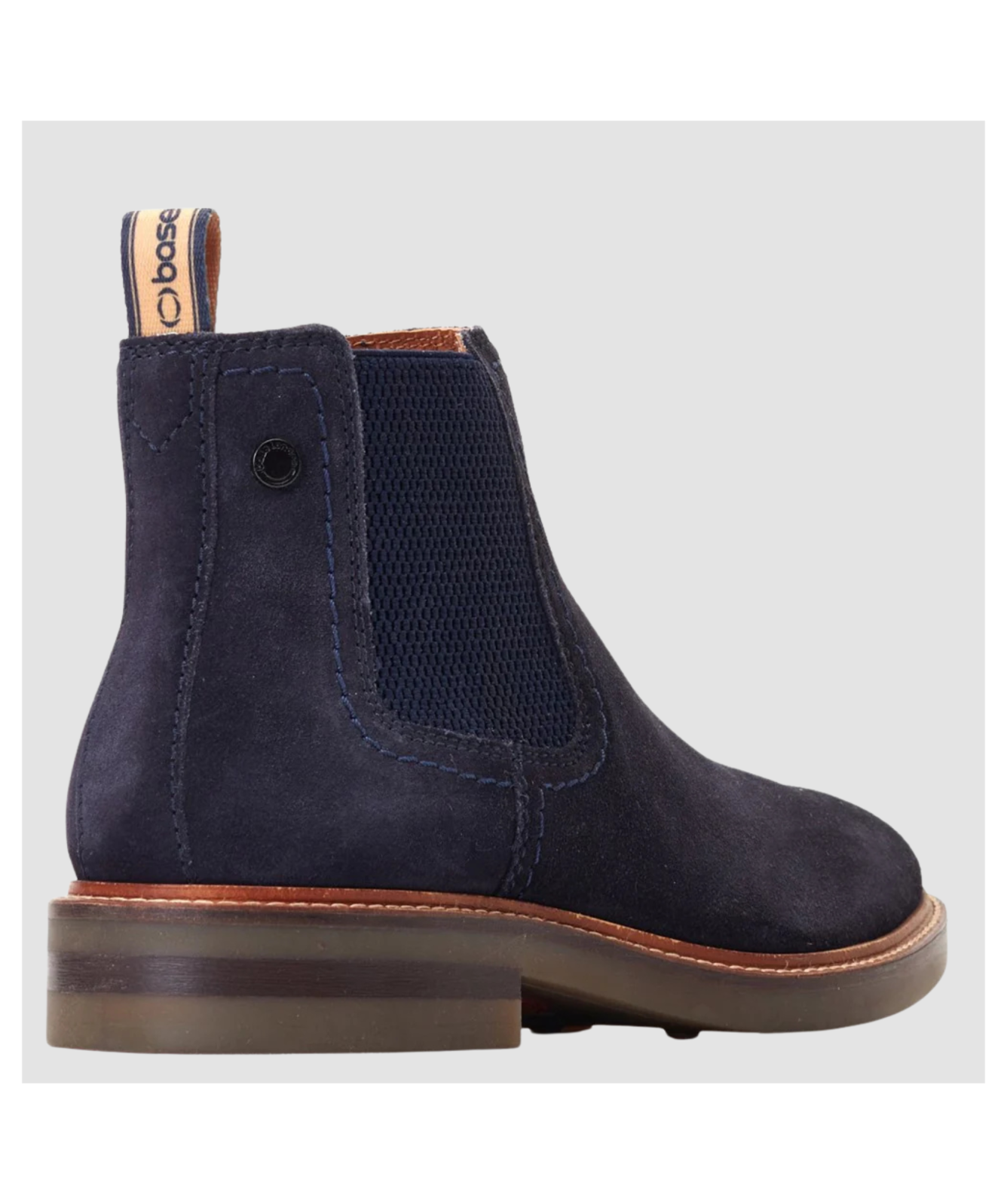 Base Boots Base London Portland Suede Chelsea Boots | Navy - XK05403
