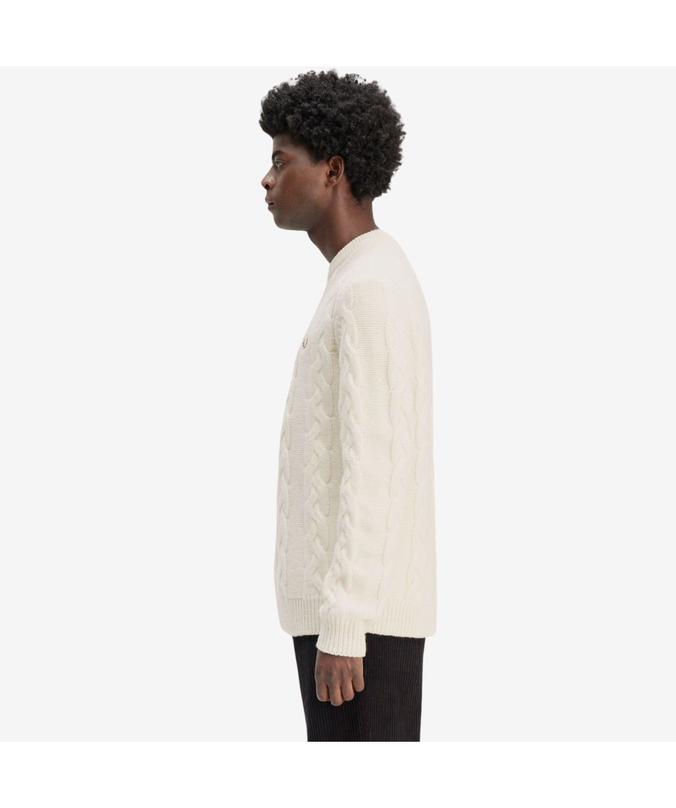 トップス FRED PERRY Cable Knit Panel Jumper Cable Knit Tennis Jumper – Ray Rickburn