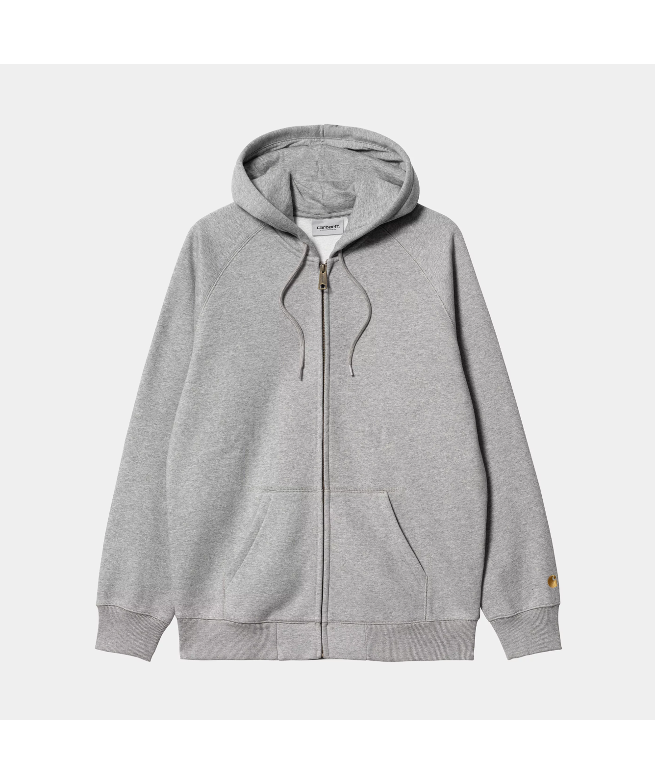 Carhartt WIP Hooded Chase Full-Zip Jacket | Ash Heather