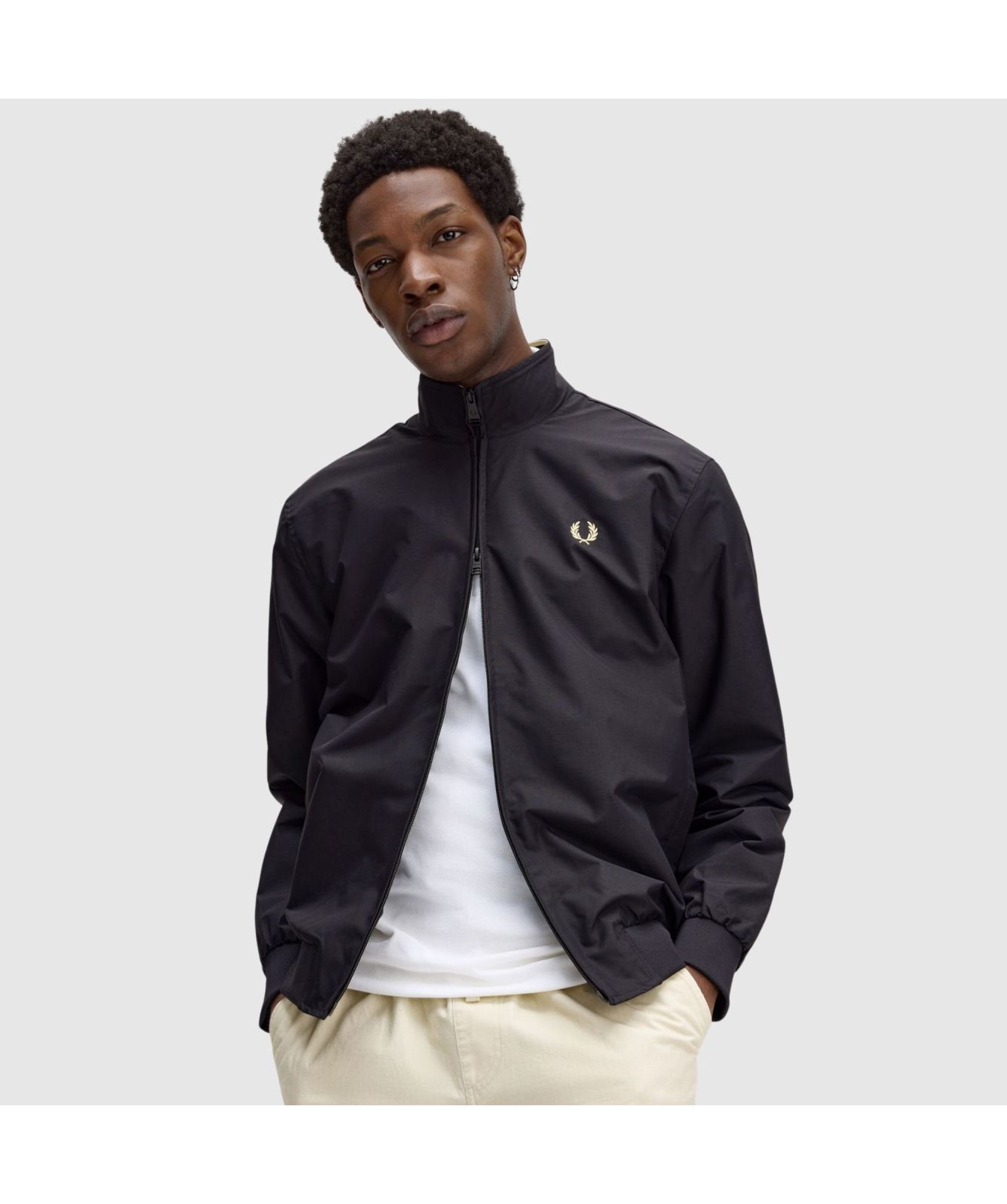 Fred Perry The Brentham Jacket | Black-J2660-350 -kular fashion
