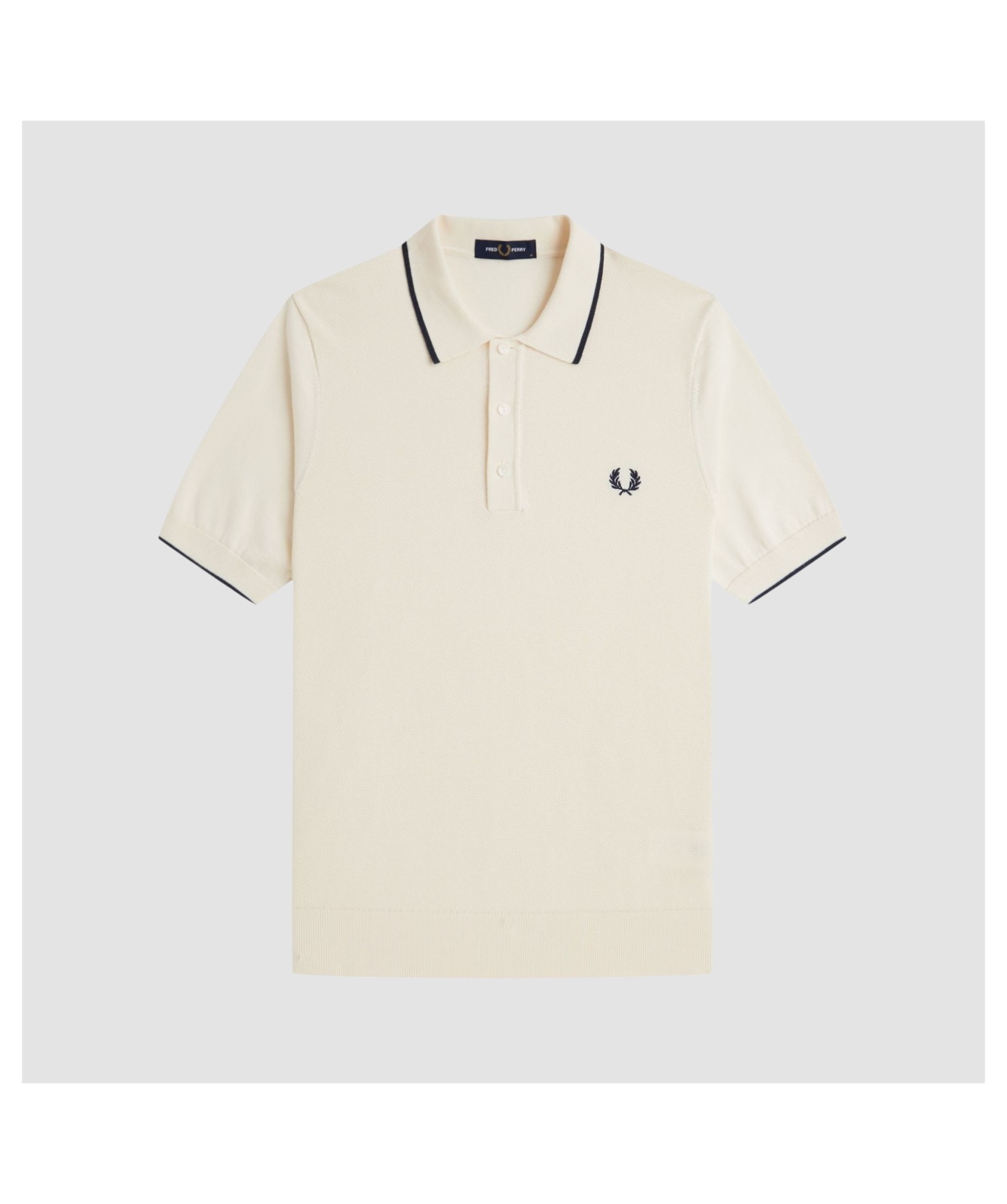 Fred Perry Knitted Polo Shirt | Pique Stitch Knitted Shirt | Dark 
