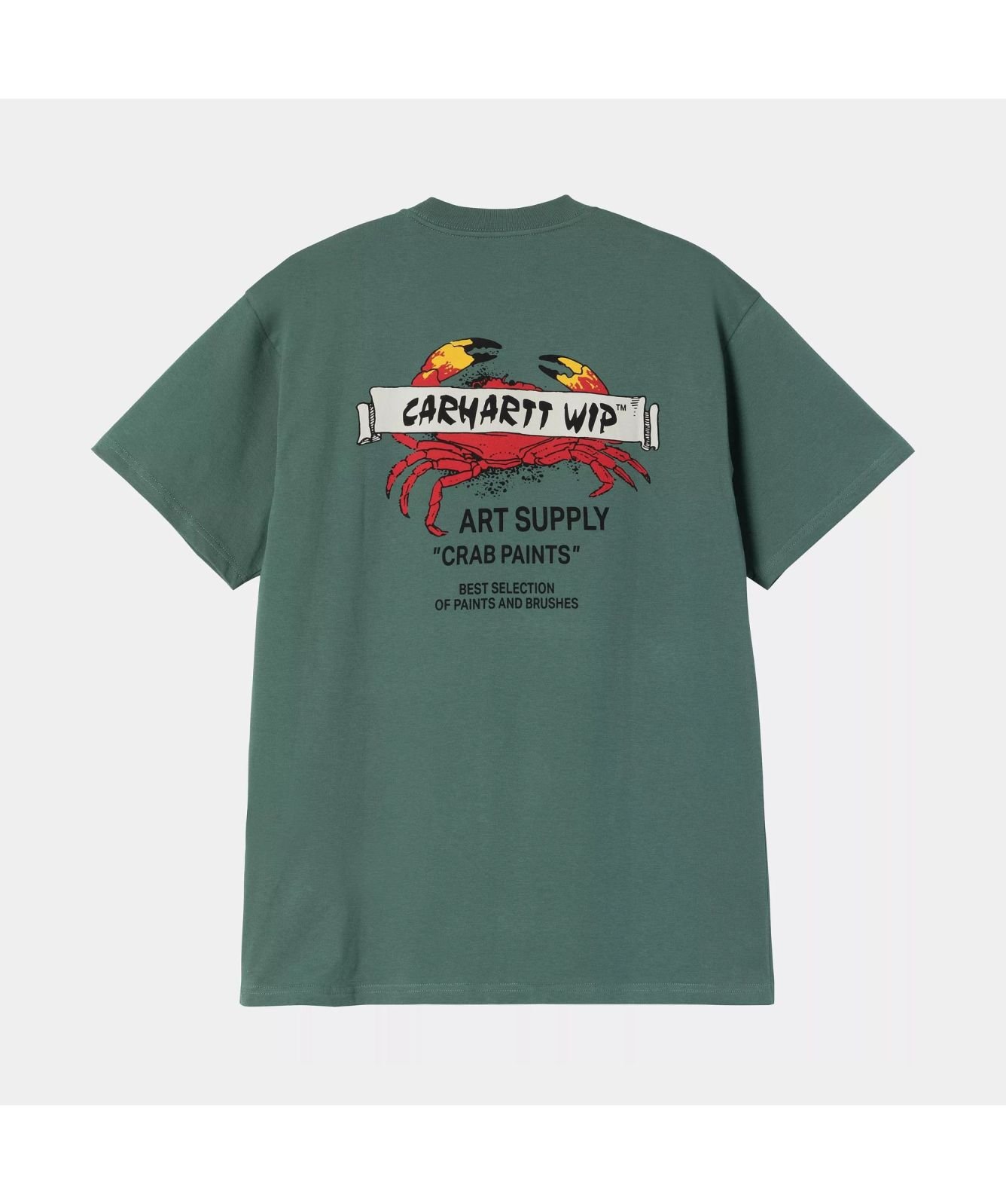 Tシャツ・カットソー Carhartt SS25 'Crab Paint' T-shirt (I034778 2M2XX) Carhartt WIP Crab Paint T-Shirt | Frosted Blue – Page Crab
