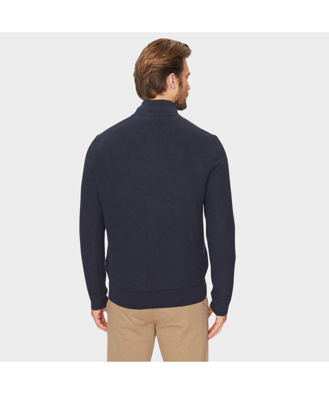 b*k様 SWAG Ralph Lauren POLO ネイビー POLO RALPH LAUREN DOUBLE-KNIT QUARTER ZIP PULLOVER NAVY | Menswear