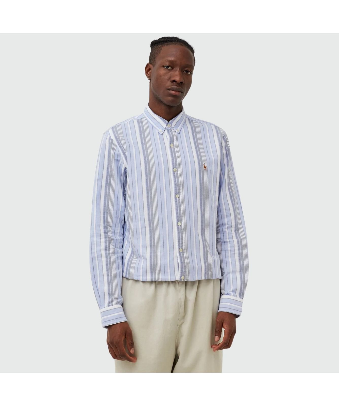 Polo Ralph Lauren Classic Multi Stripe Slim Fit Shirt | Blue