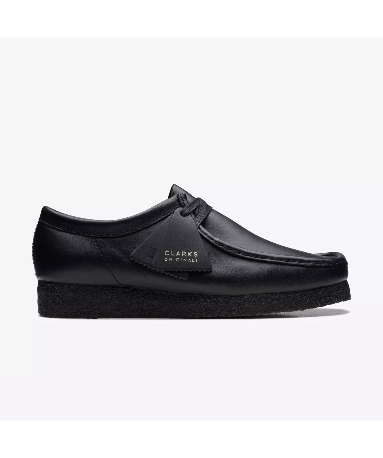 clarks black leather wallabee black-2615551