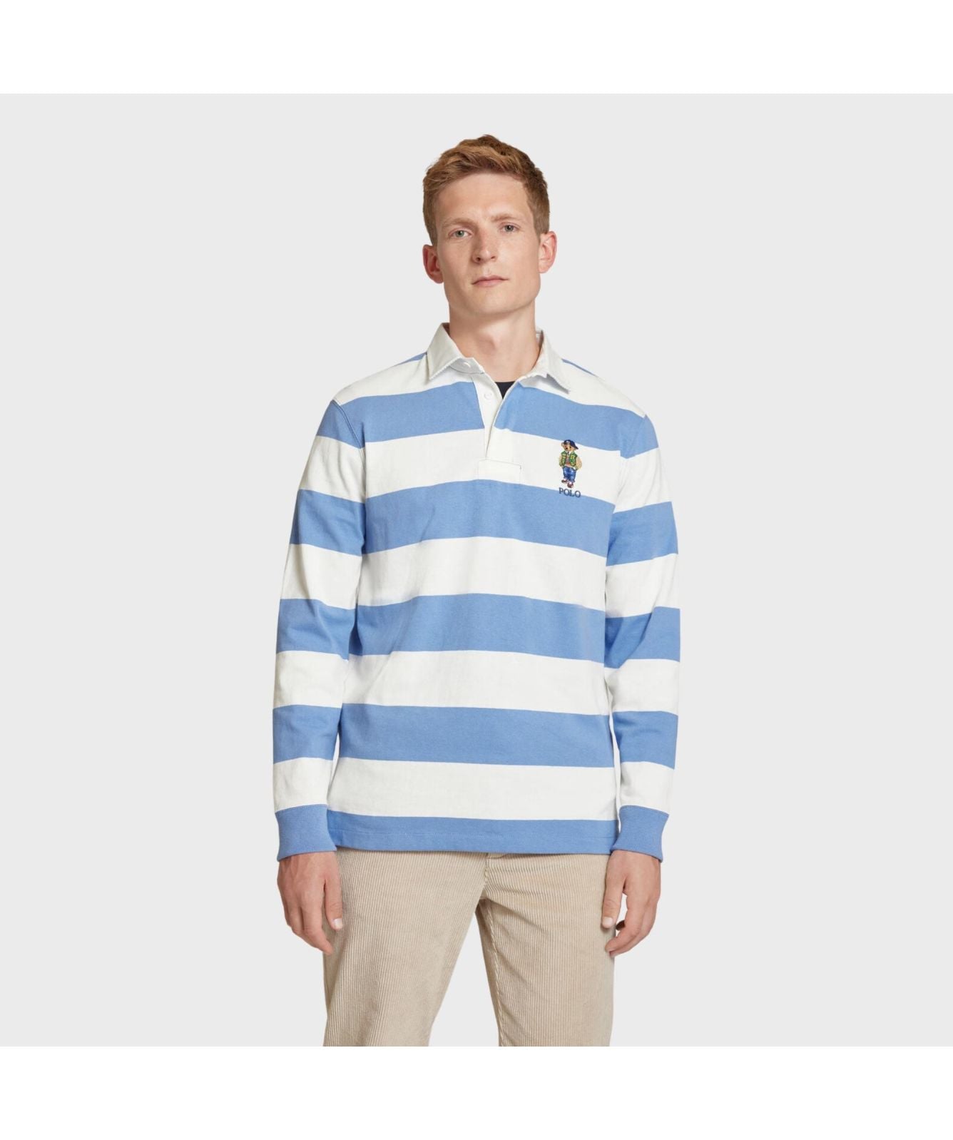 Polo Ralph Lauren Classic Fit Polo Bear Rugby Shirt | Blue