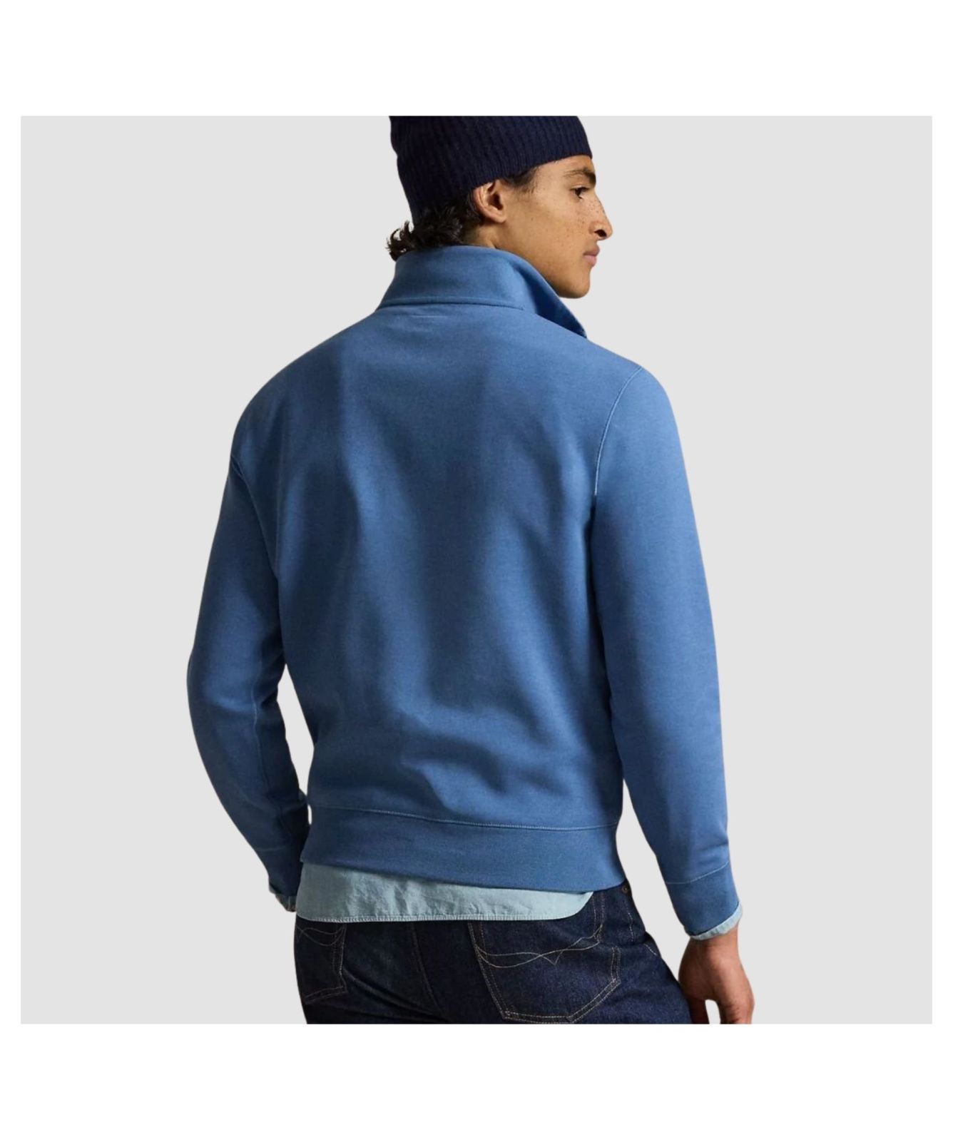 Men's Polo Ralph Lauren Quarter Zip Pullover - Delta Blue | Kular