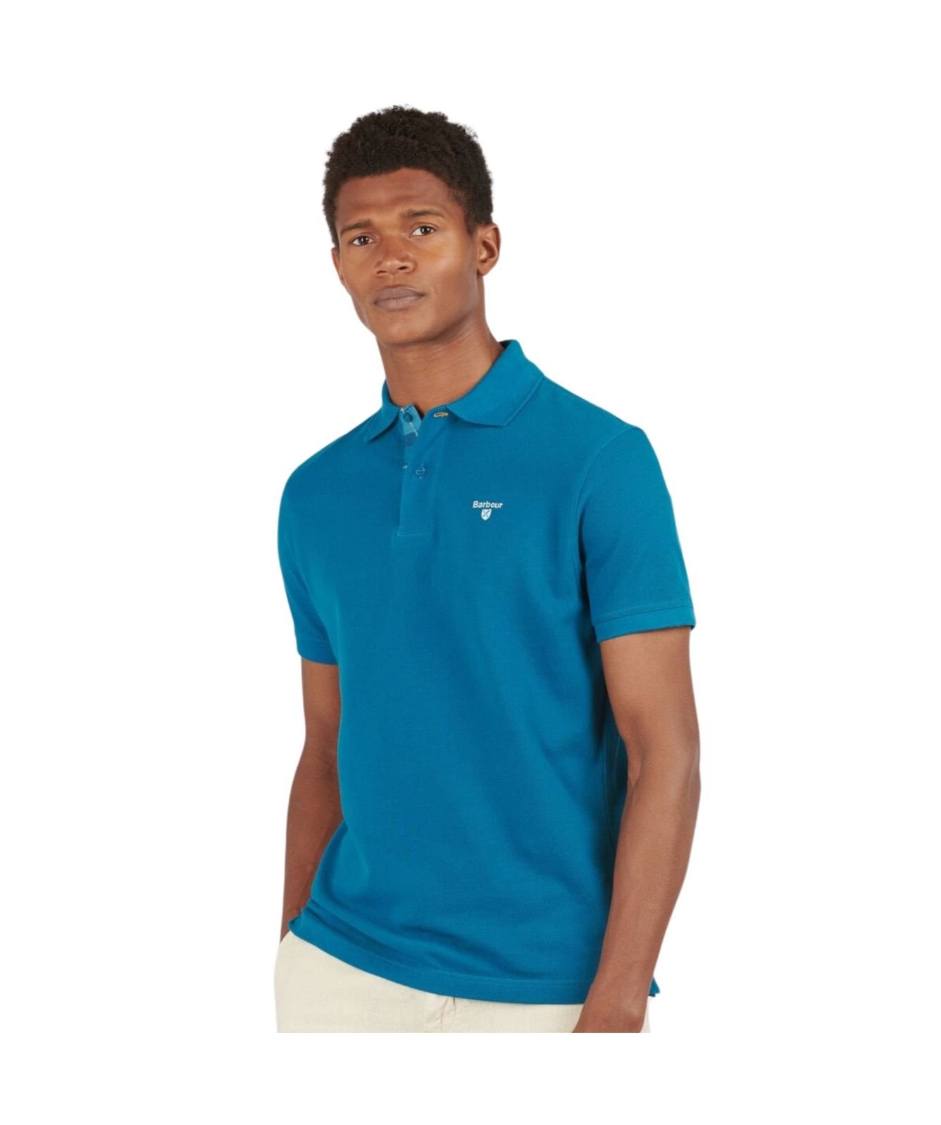 Tシャツ・カットソー Barbour SS25 Tartan pique polo shirt (MML0012 BK31) Barbour | Tartan Pique Polo Shirt | Livingston