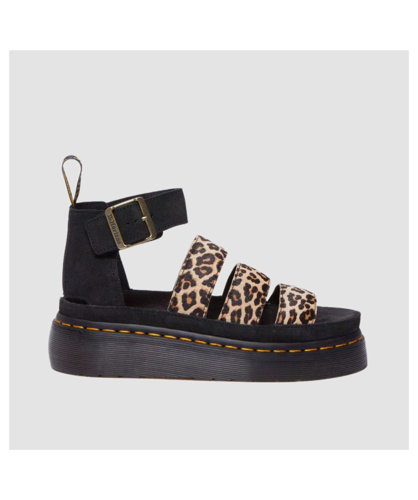 Dr. Martens Women Clarissa II Quad Leopard Leather Platform