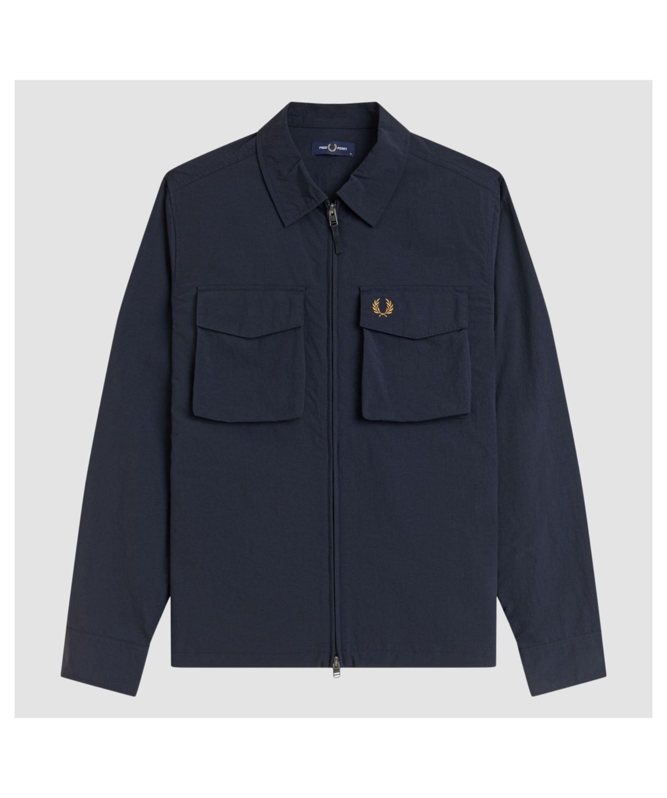 Men's Fred Perry Ripstop Zip-Through Overshirt | Kular Fashion