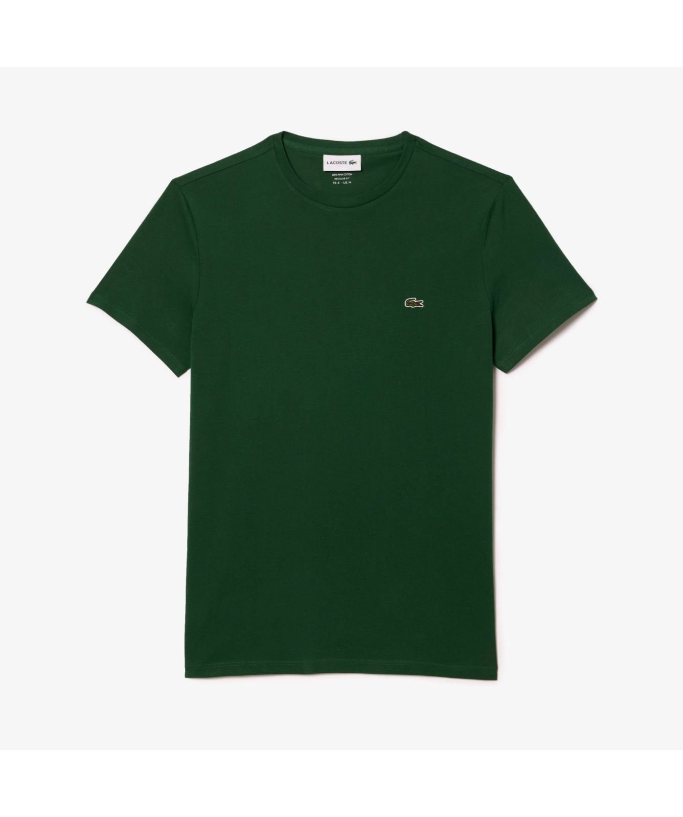 Tシャツ・カットソー LACOSTE Men T-shirt Green TH6709 132 Lacoste Pima Cotton Small Chest Logo T-Shirt | Blue-TH6709
