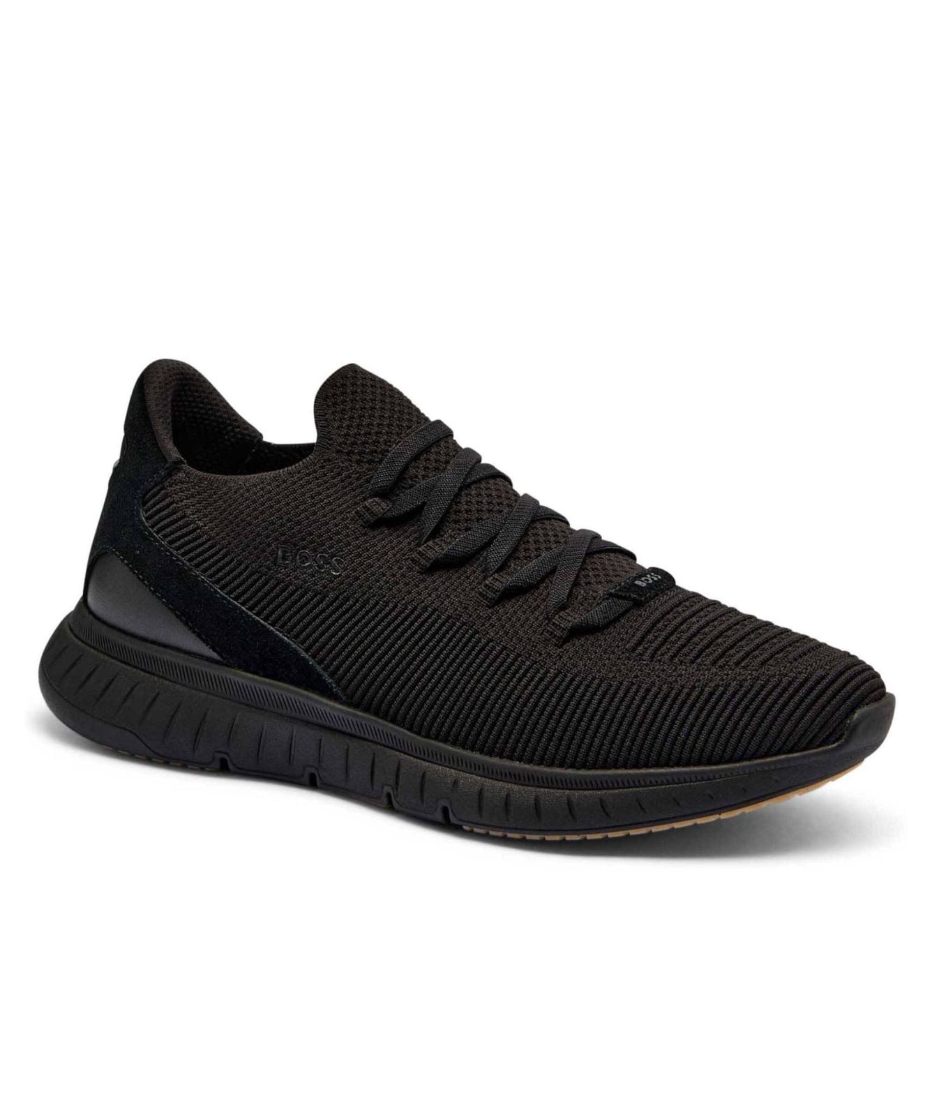 BOSS Titanium Slip-On Knit Trainer Black 50542130-005 Kular