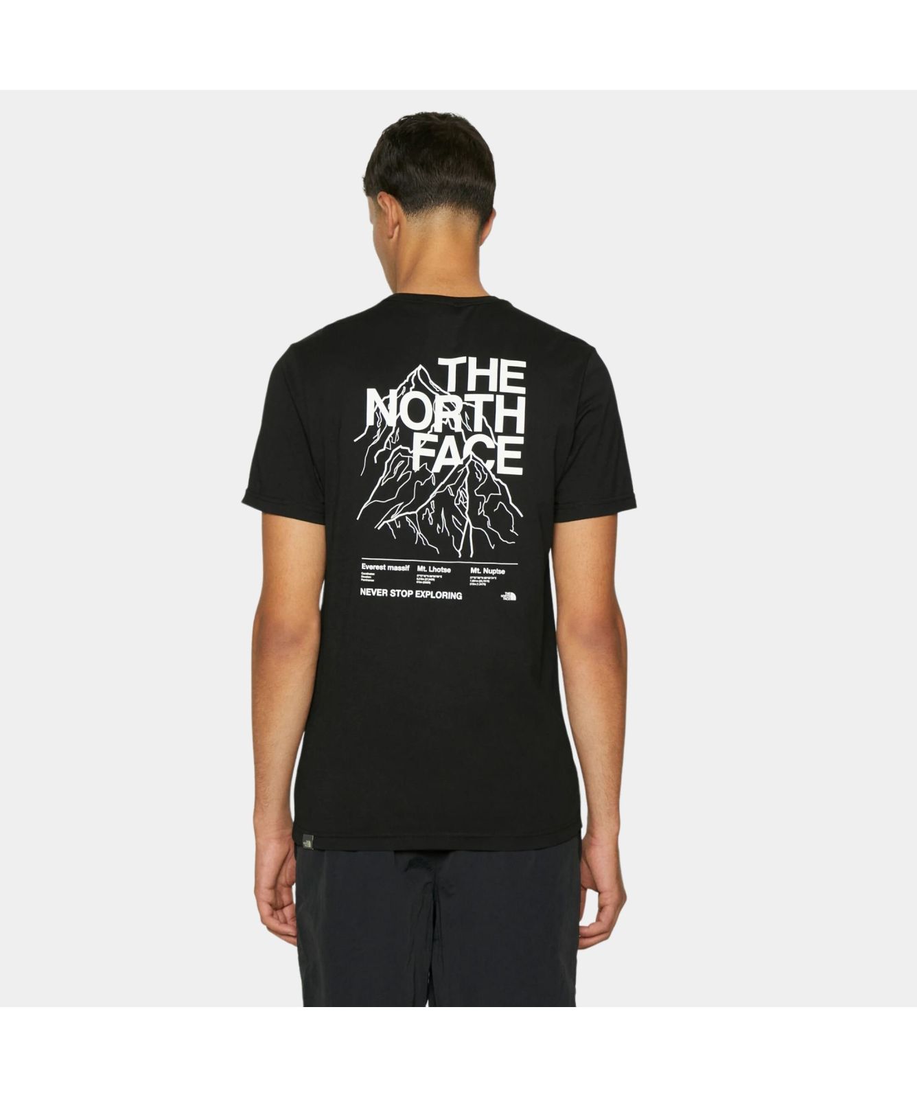 The North Face Mountain Outline Graphic Regular T-Shirt | Black