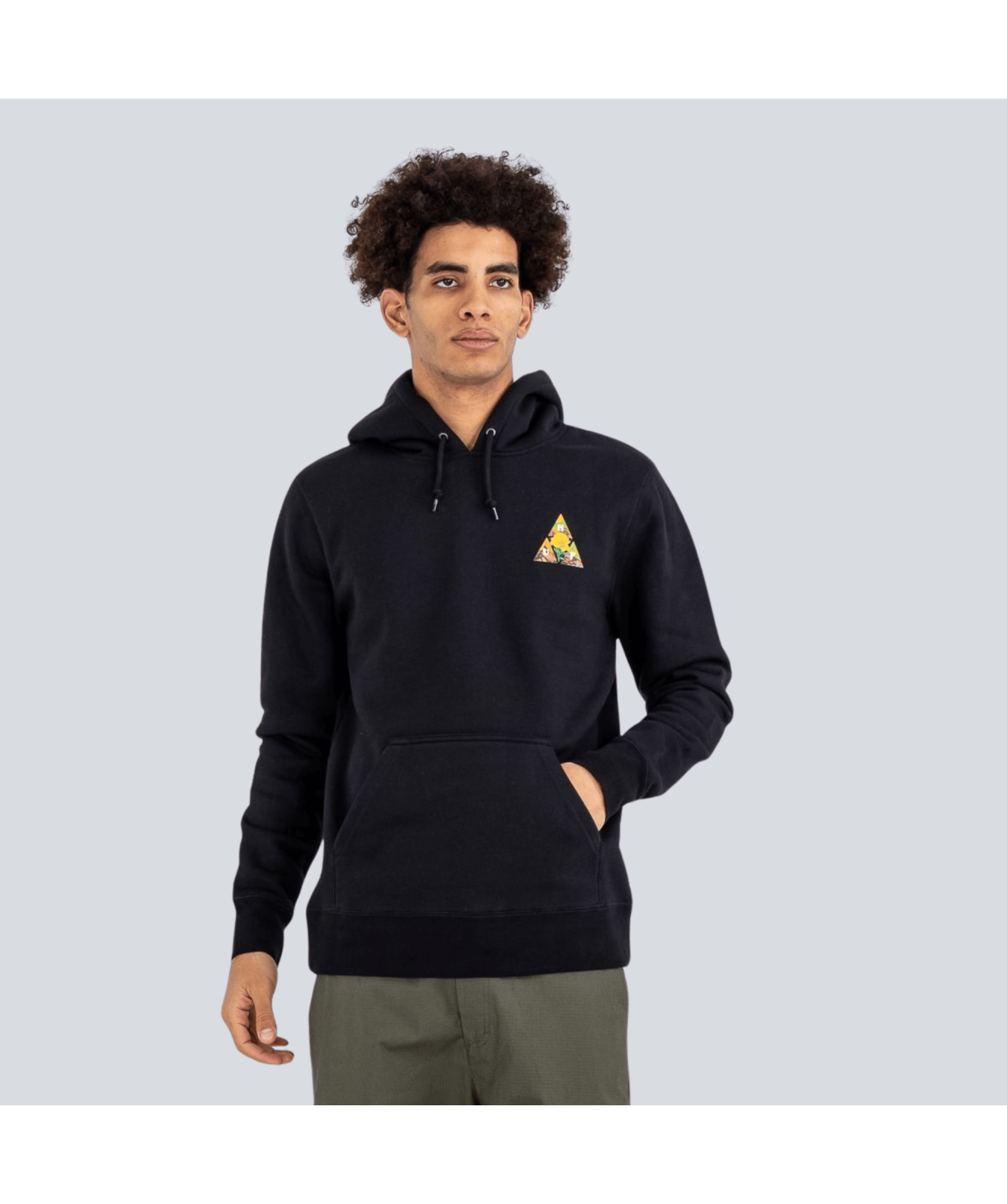 HUF New Dawn Triple Triangle Pullover Hoodie | Black - PF00395 